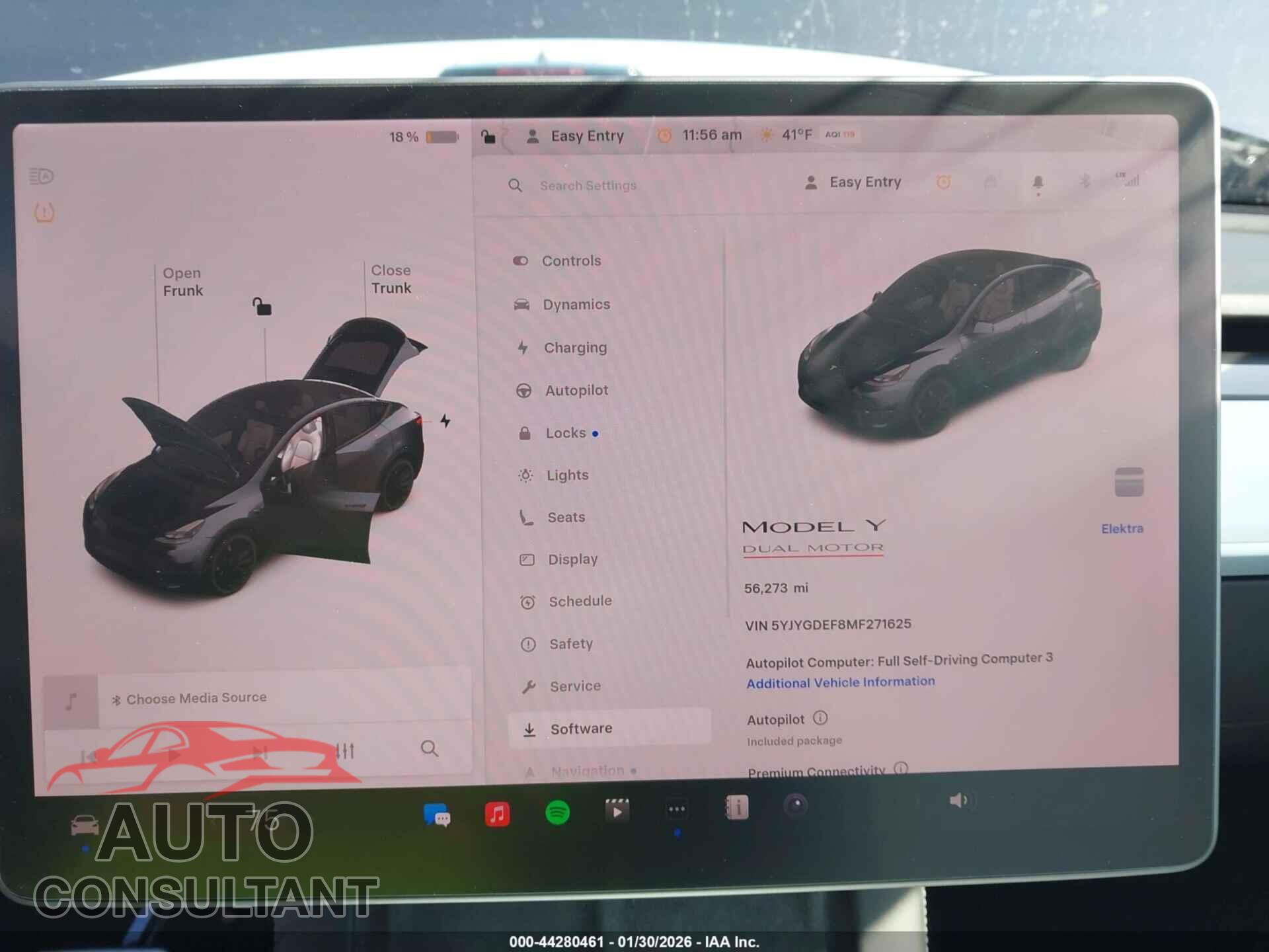 TESLA MODEL Y 2021 - 5YJYGDEF8MF271625