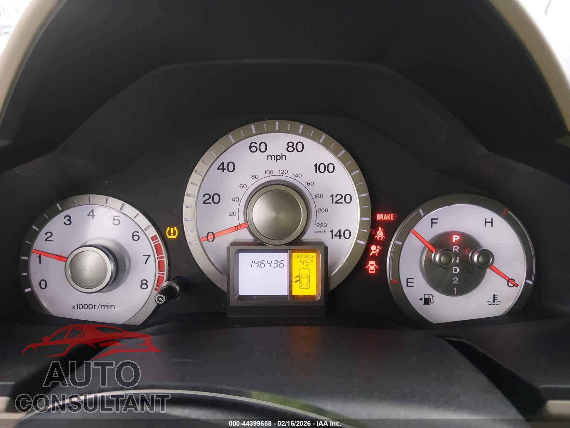 HONDA PILOT 2009 - 5FNYF48639B015673