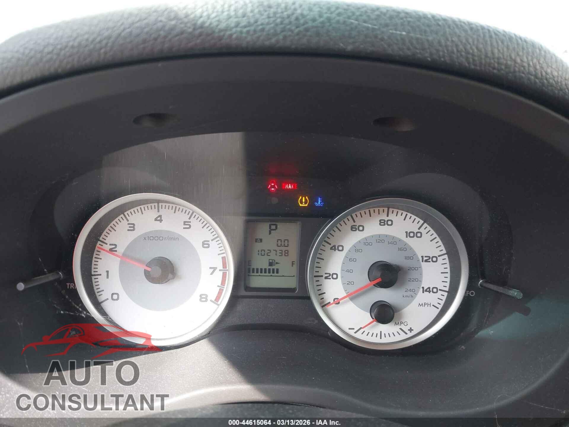 SUBARU IMPREZA 2012 - JF1GPAC66CH242237