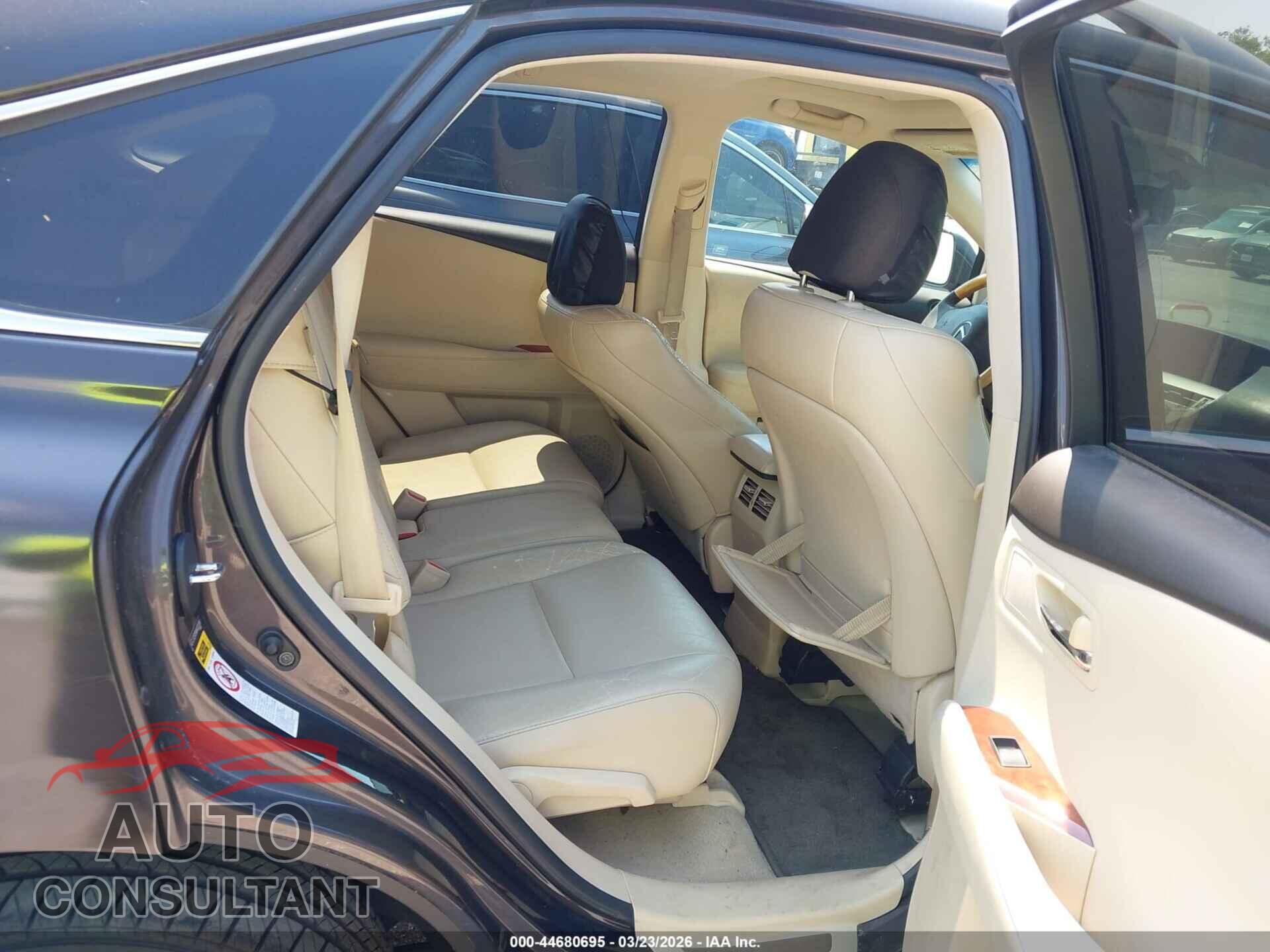 LEXUS RX 350 2010 - 2T2ZK1BA8AC032386