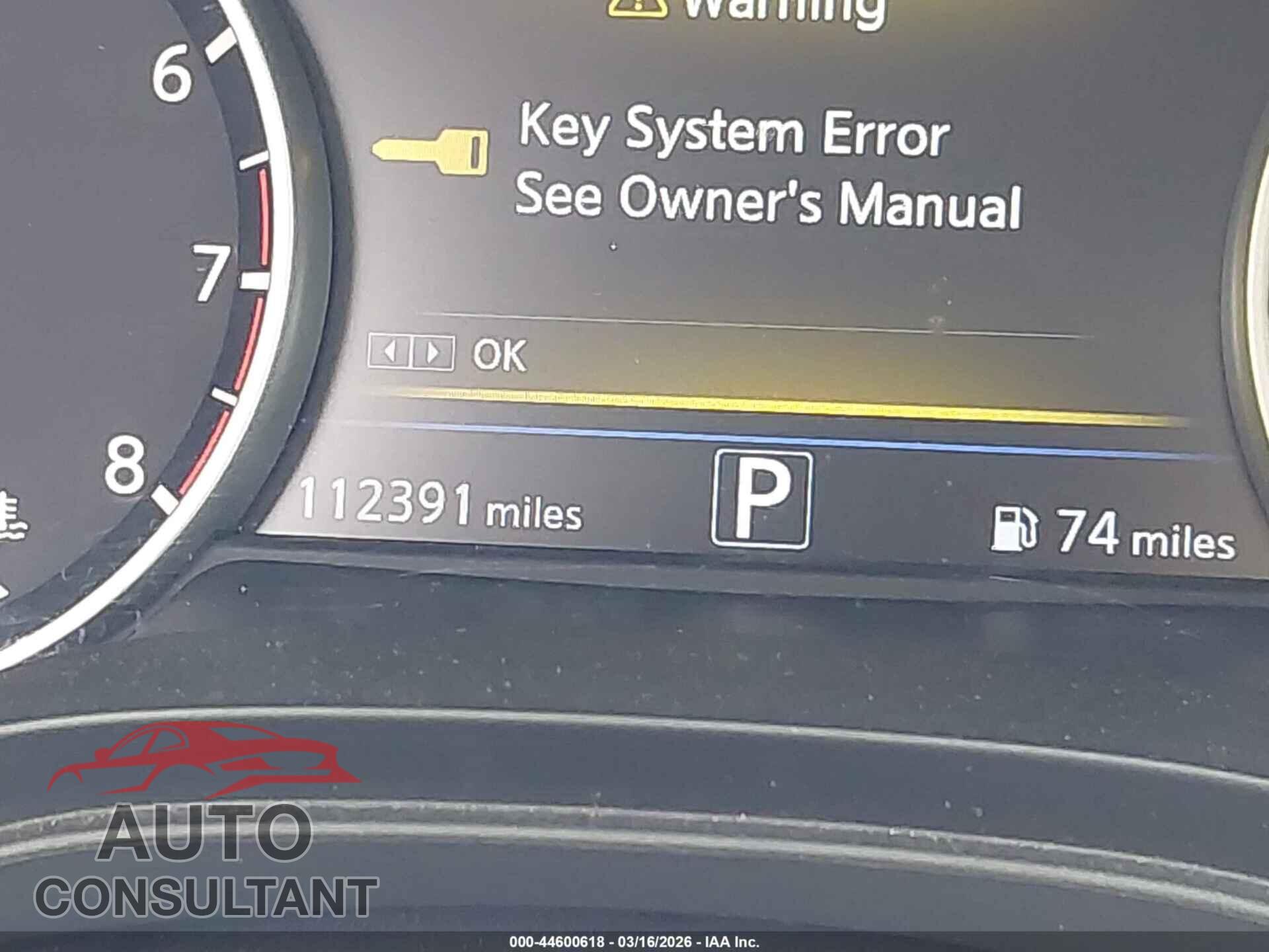 NISSAN MAXIMA 2017 - 1N4AA6AP1HC450658