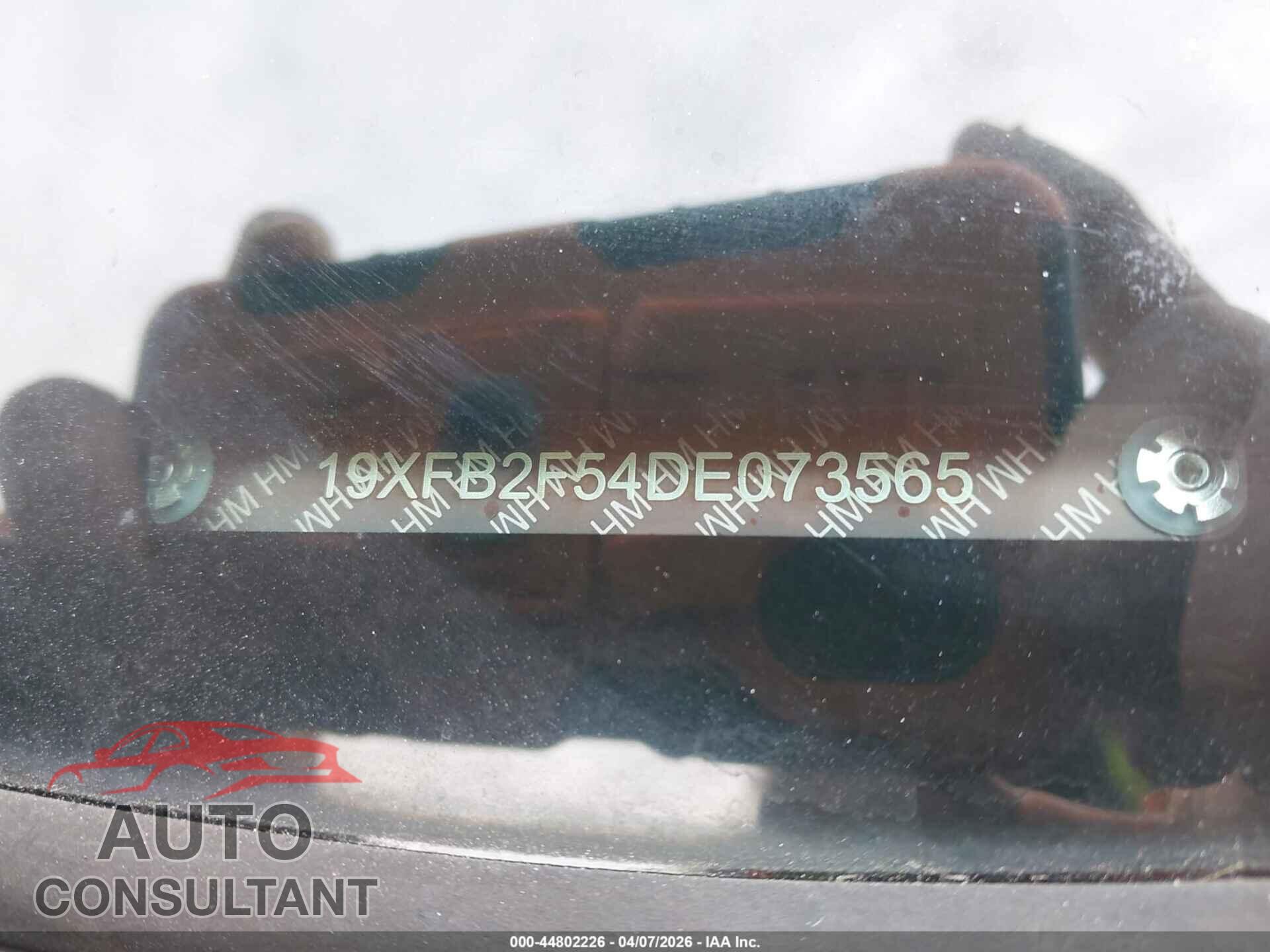 HONDA CIVIC 2013 - 19XFB2F54DE073565