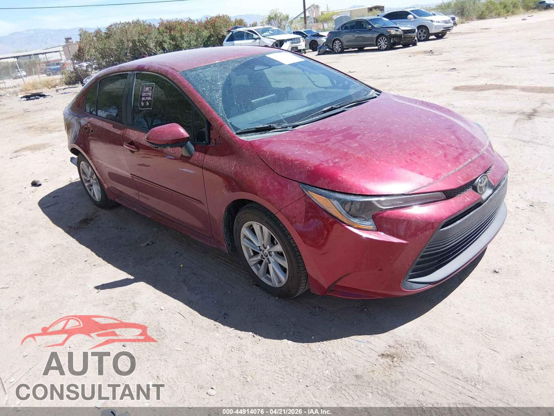 TOYOTA COROLLA 2025 - 5YFB4MDE4SP322661