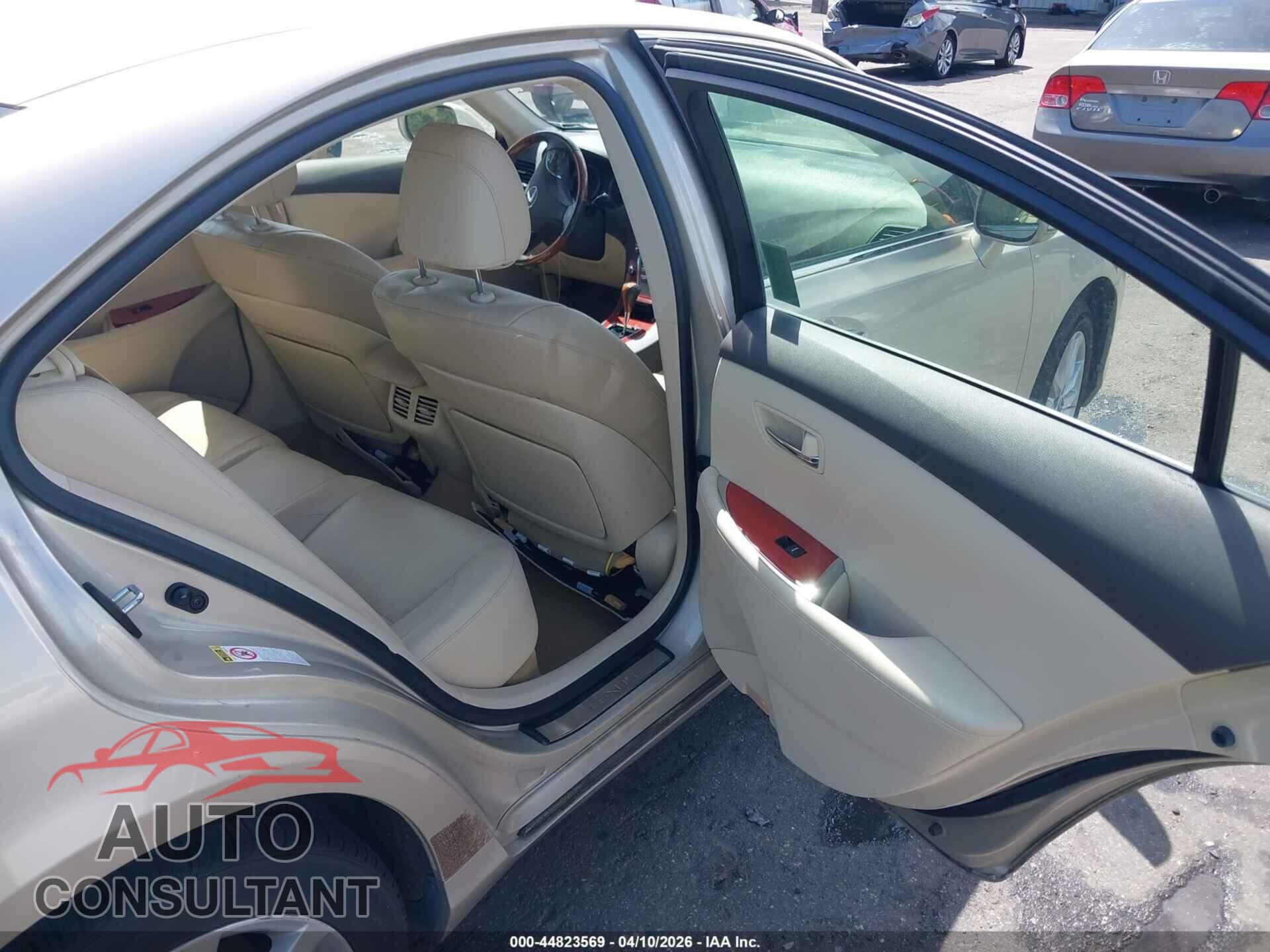 LEXUS ES 350 2012 - JTHBK1EG6C2506986