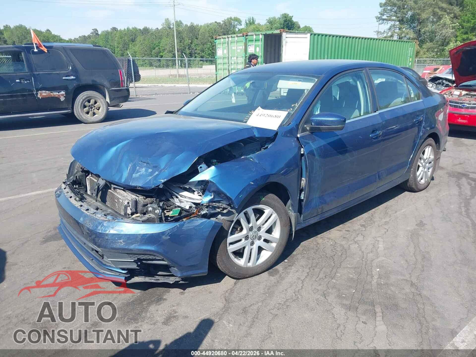 VOLKSWAGEN JETTA 2017 - 3VW2B7AJ0HM322727