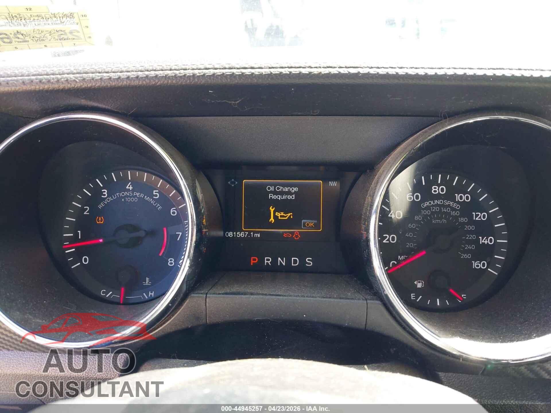 FORD MUSTANG 2017 - 1FA6P8AM8H5311749