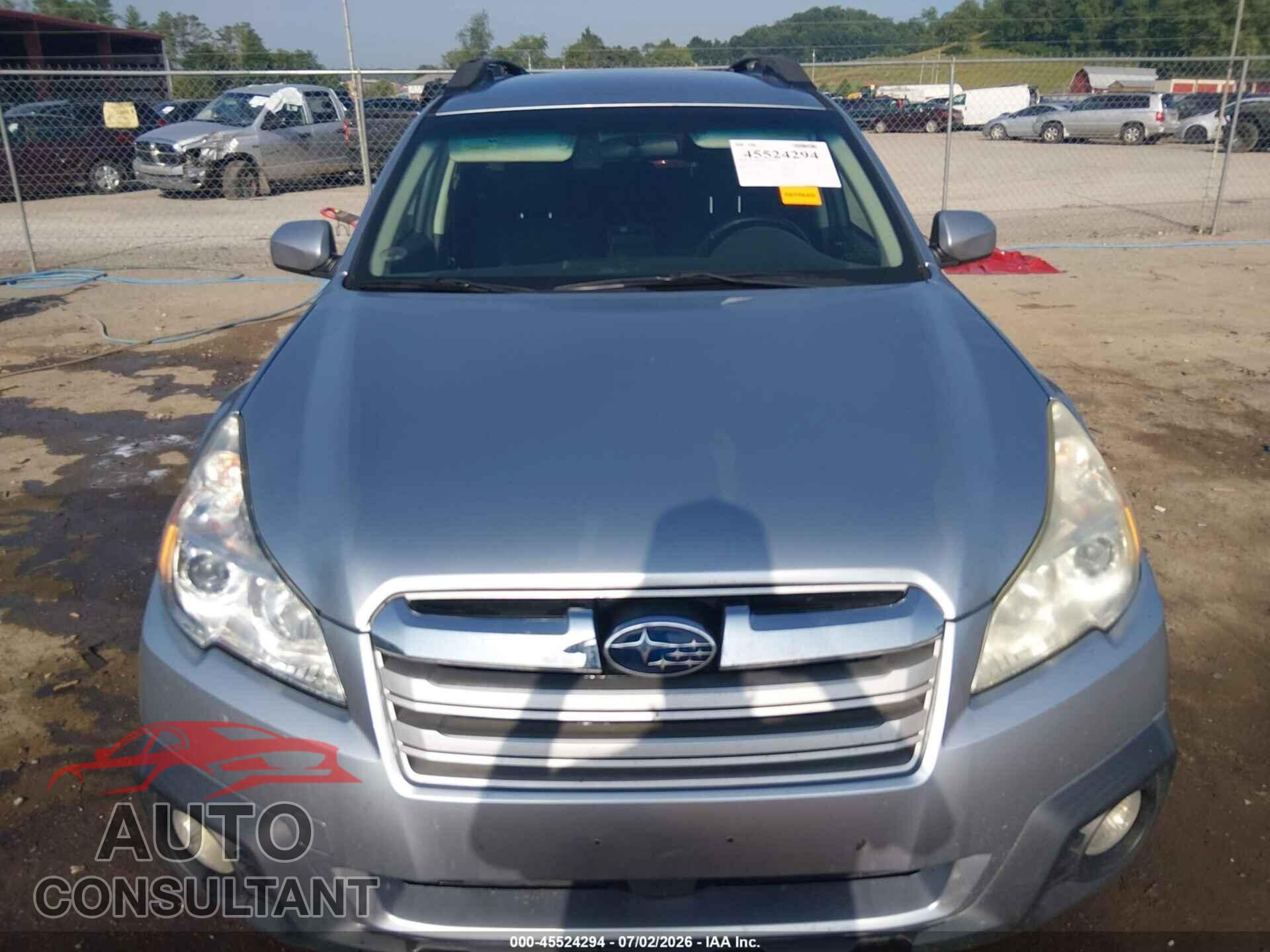 SUBARU OUTBACK 2014 - 4S4BRBCC1E3200614