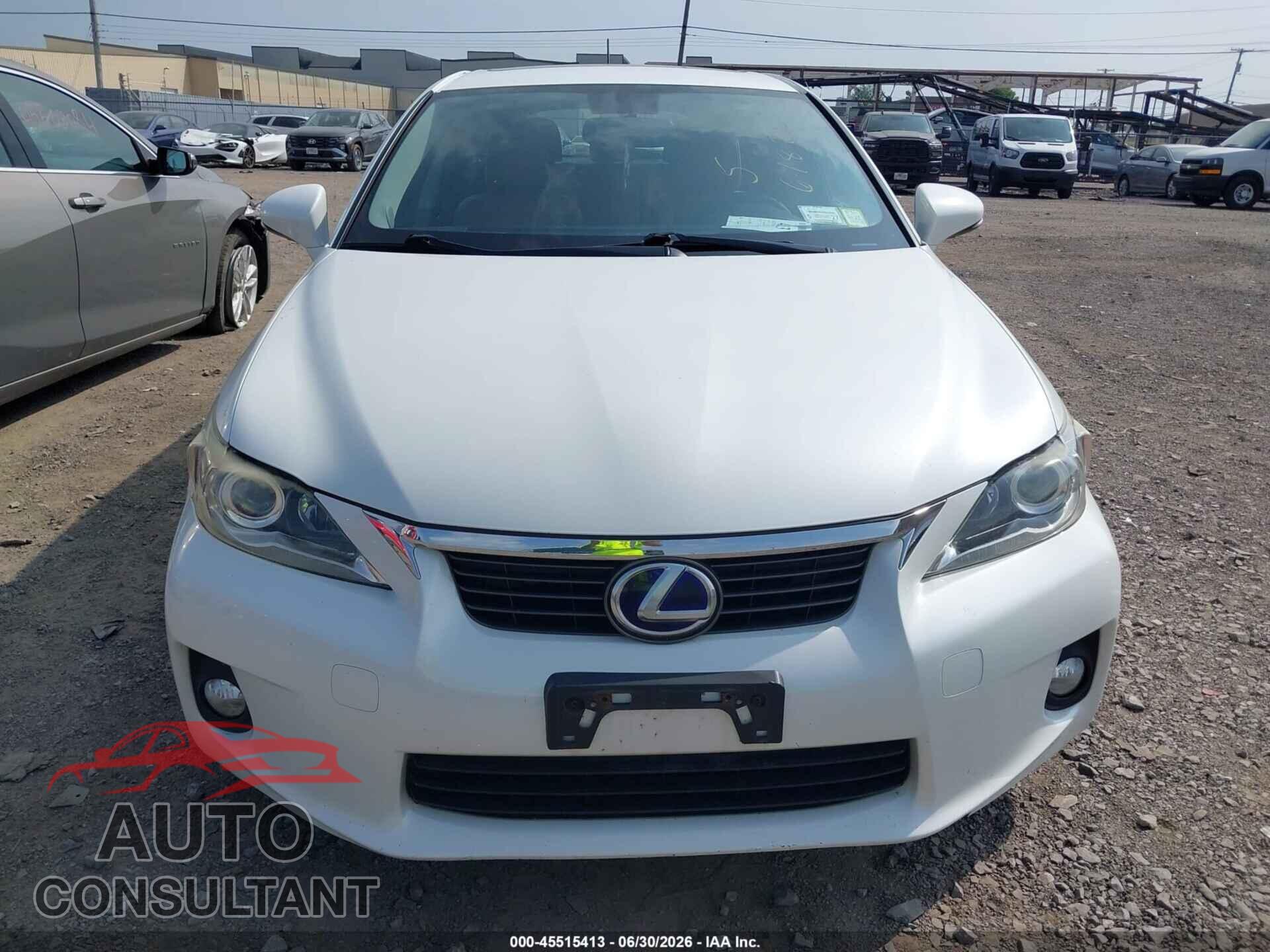 LEXUS CT 200H 2013 - JTHKD5BH2D2171788