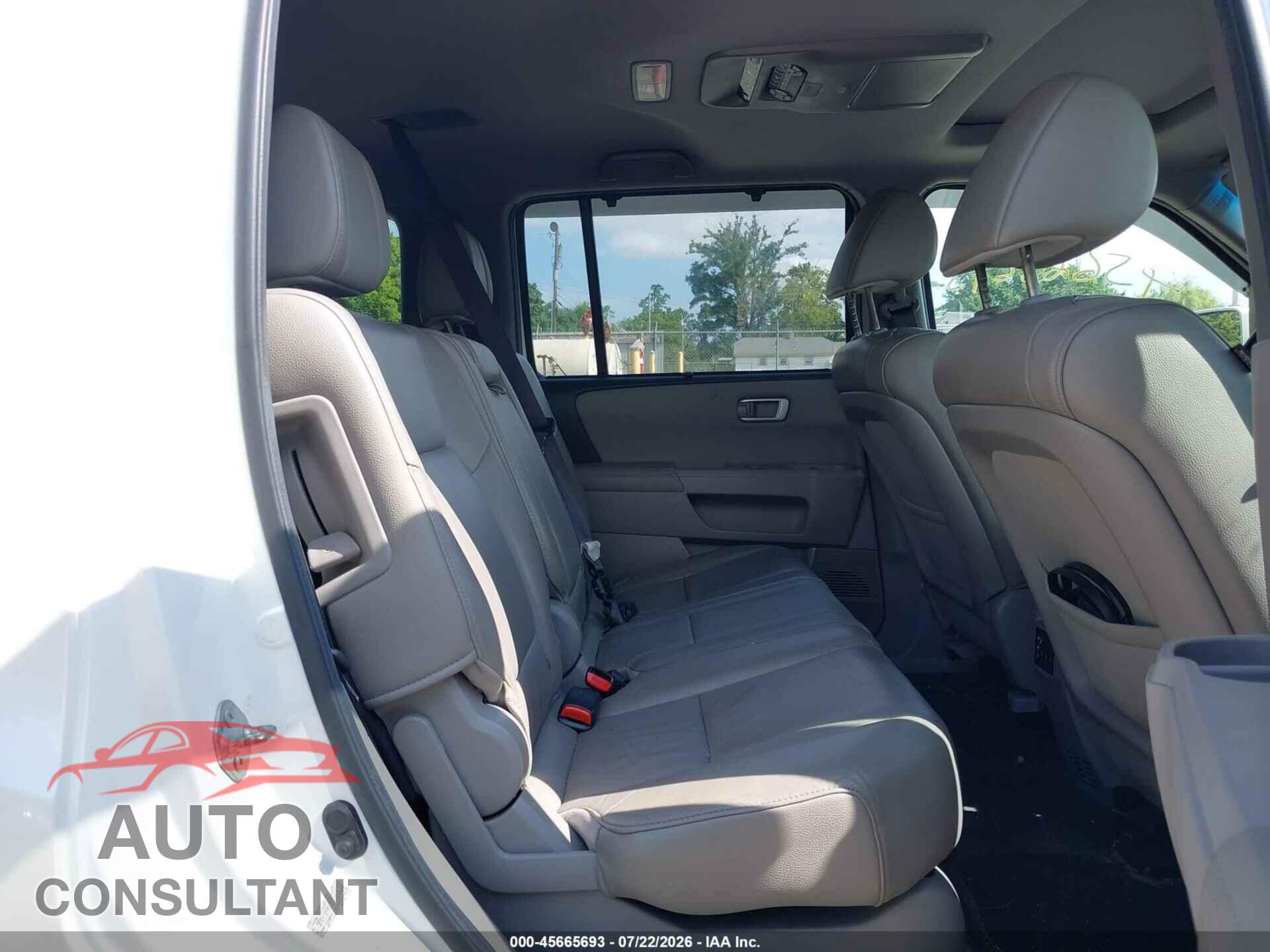 HONDA PILOT 2012 - 5FNYF4H90CB018175