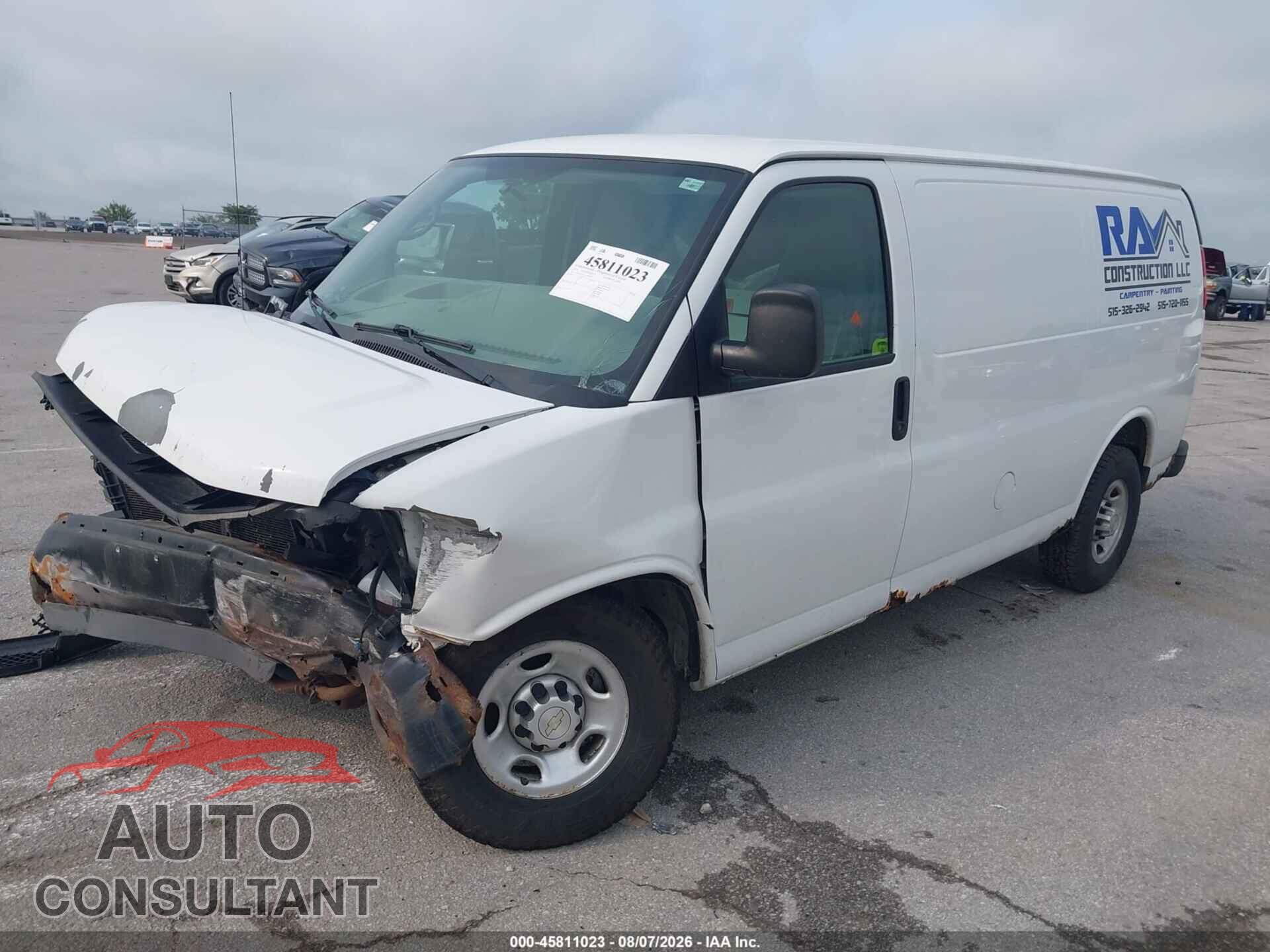 CHEVROLET EXPRESS 2500 2010 - 1GCZGFDA7A1160705