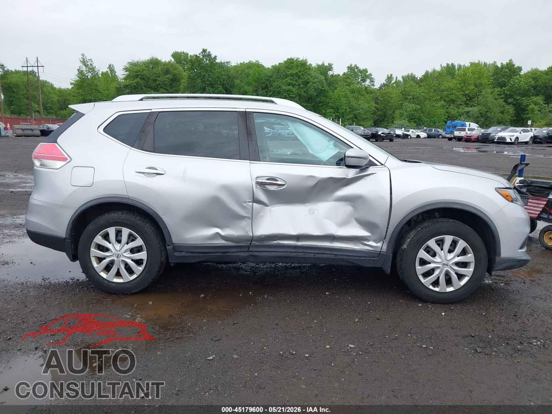 NISSAN ROGUE 2016 - KNMAT2MV7GP714500