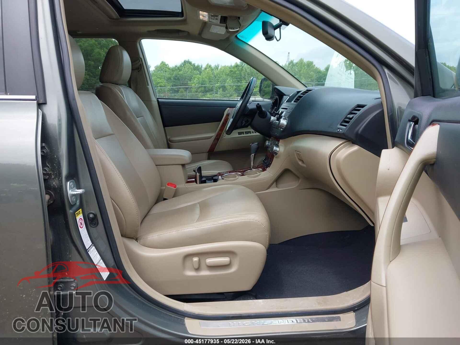 TOYOTA HIGHLANDER 2012 - 5TDDK3EH7CS150023