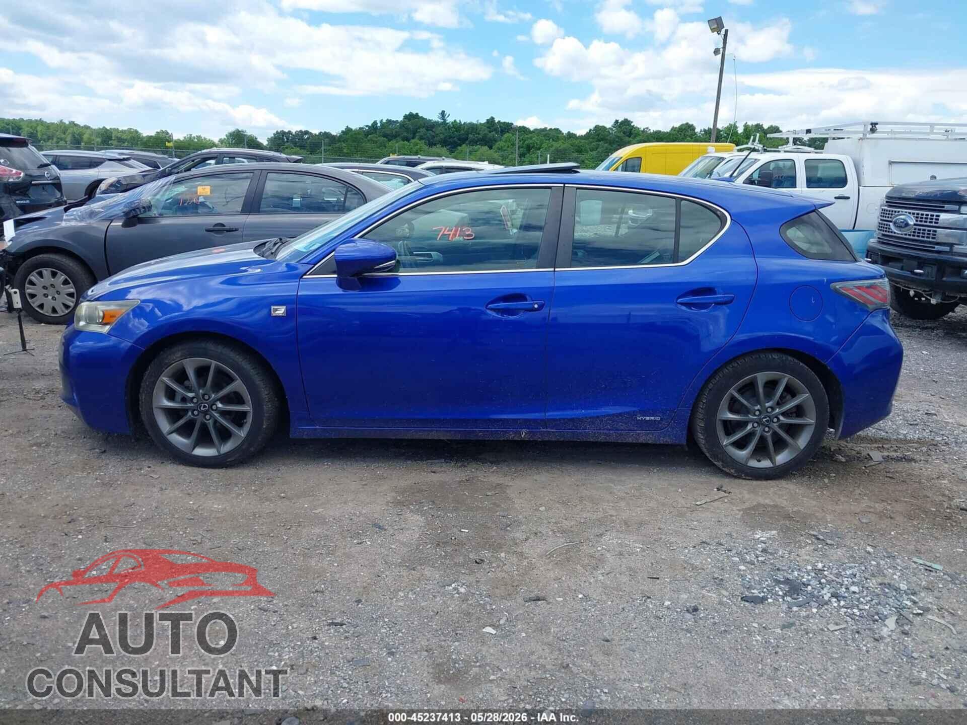 LEXUS CT 200H 2012 - JTHKD5BH4C2050937