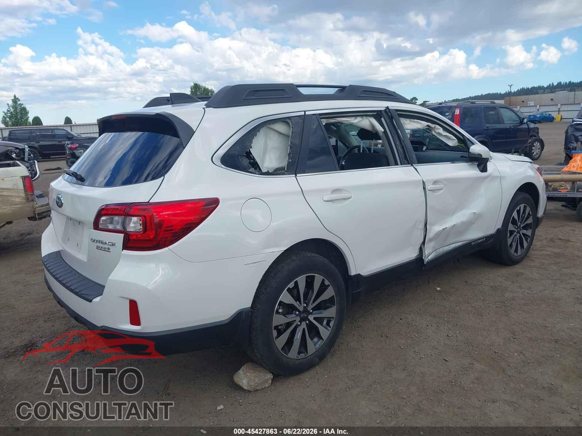 SUBARU OUTBACK 2016 - 4S4BSANC4G3280392