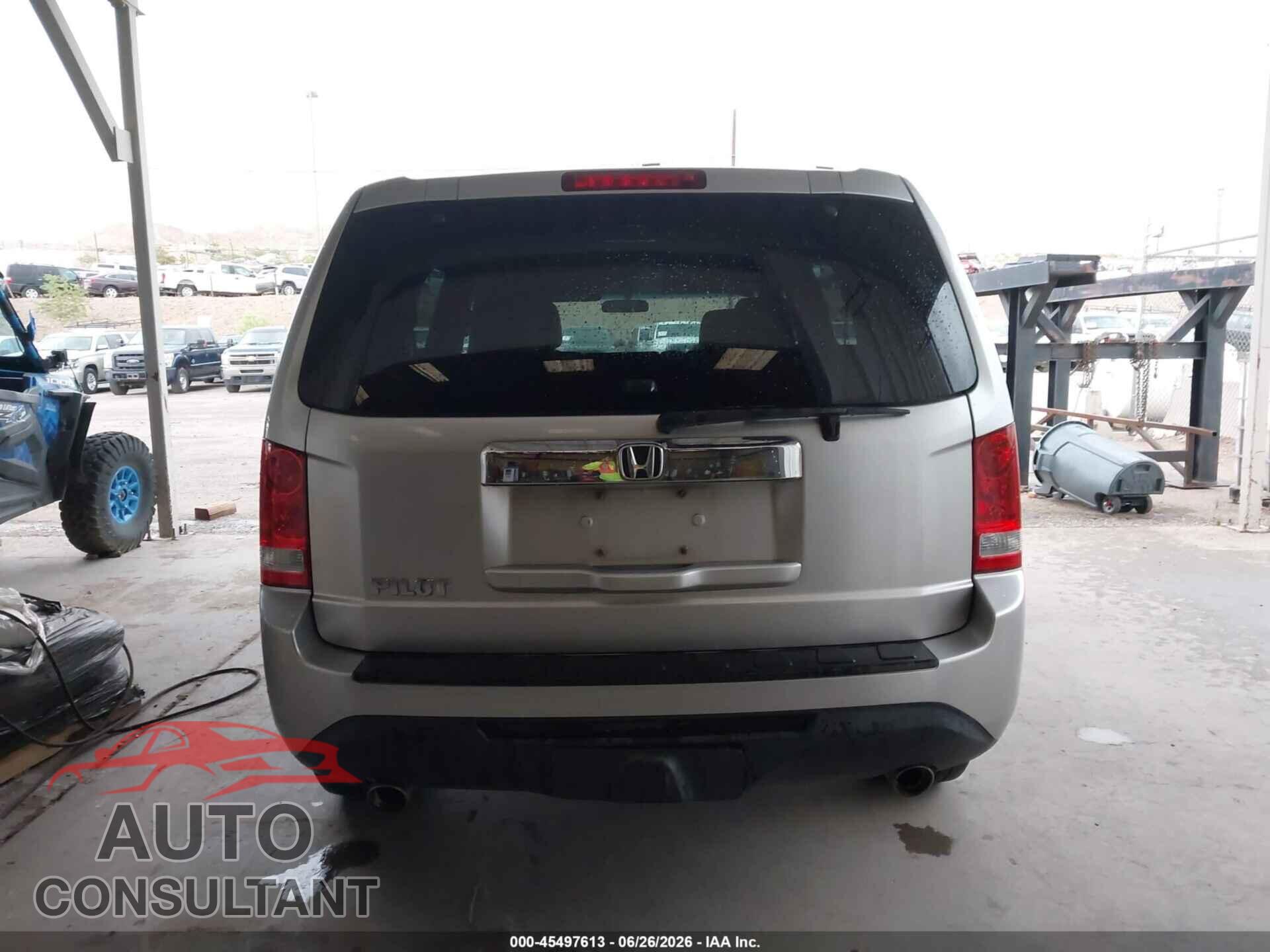 HONDA PILOT 2012 - 5FNYF3H49CB003091