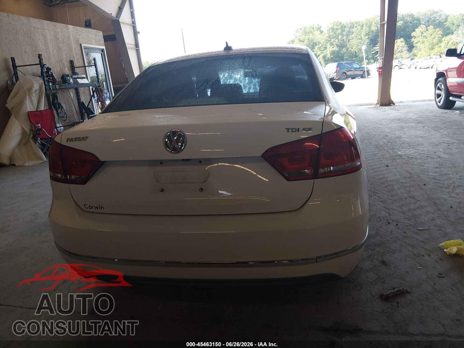 VOLKSWAGEN PASSAT 2012 - 1VWBN7A37CC063530