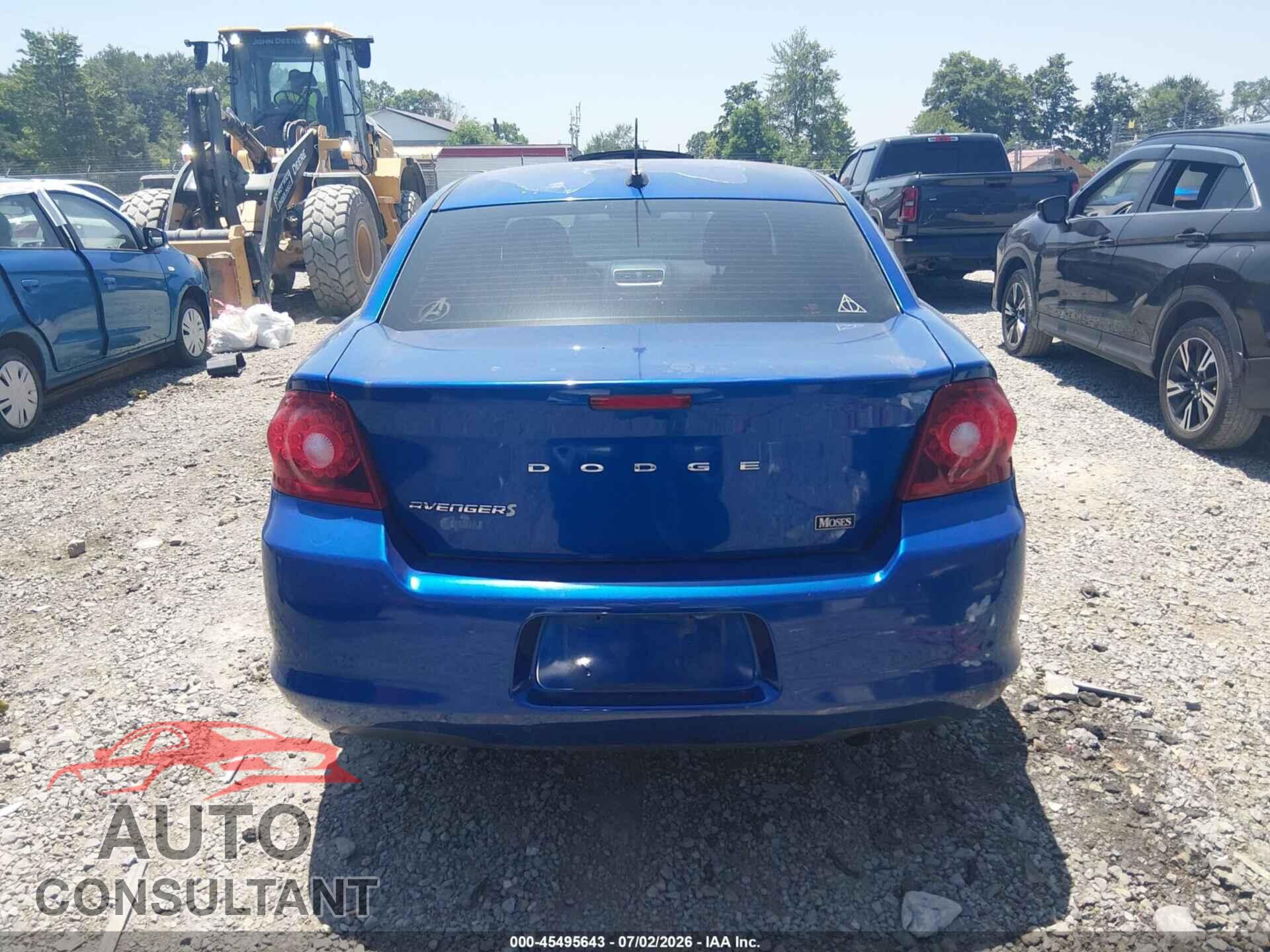 DODGE AVENGER 2012 - 1C3CDZAB8CN265511