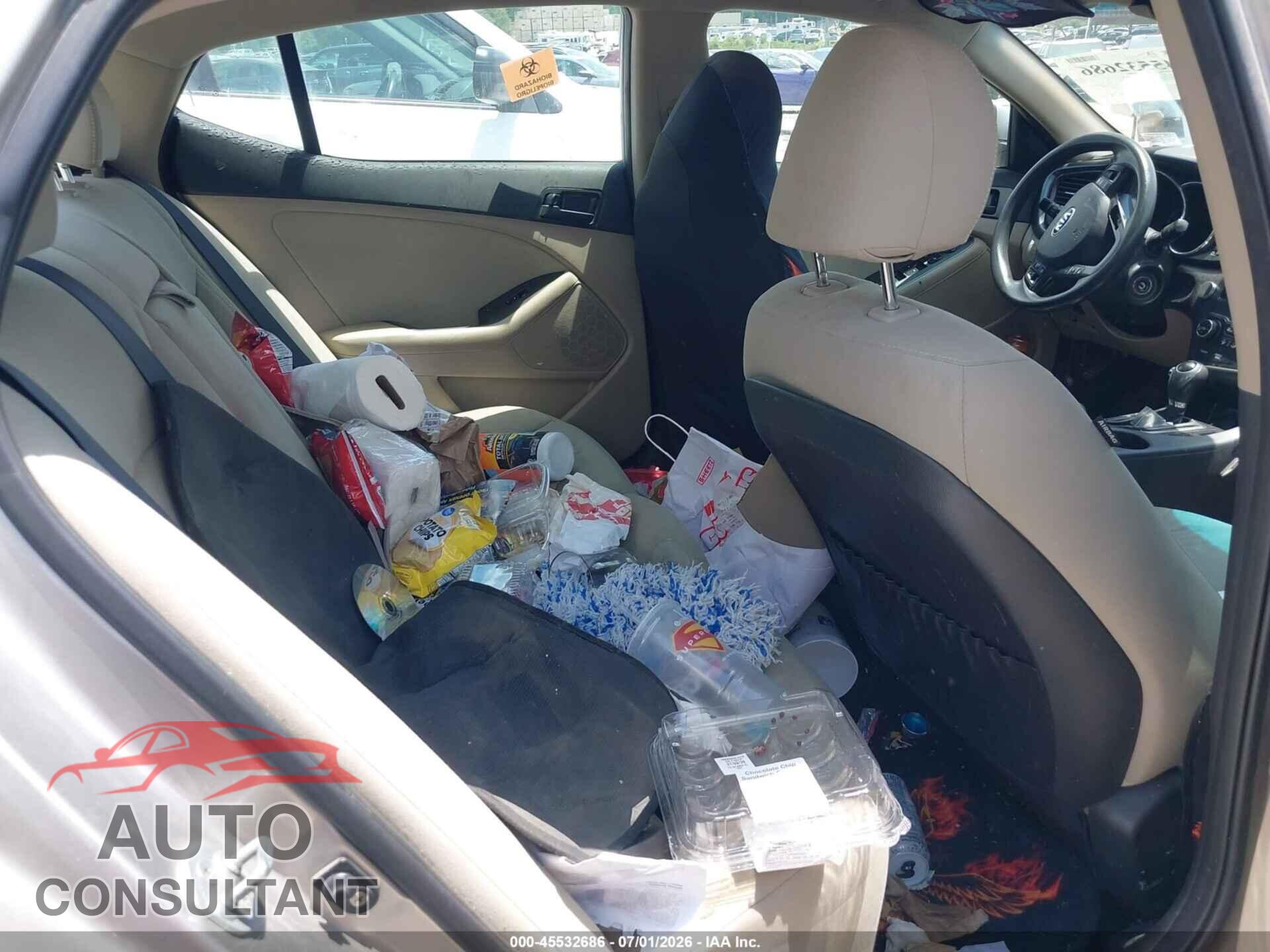 KIA OPTIMA 2013 - KNAGM4A75D5307675