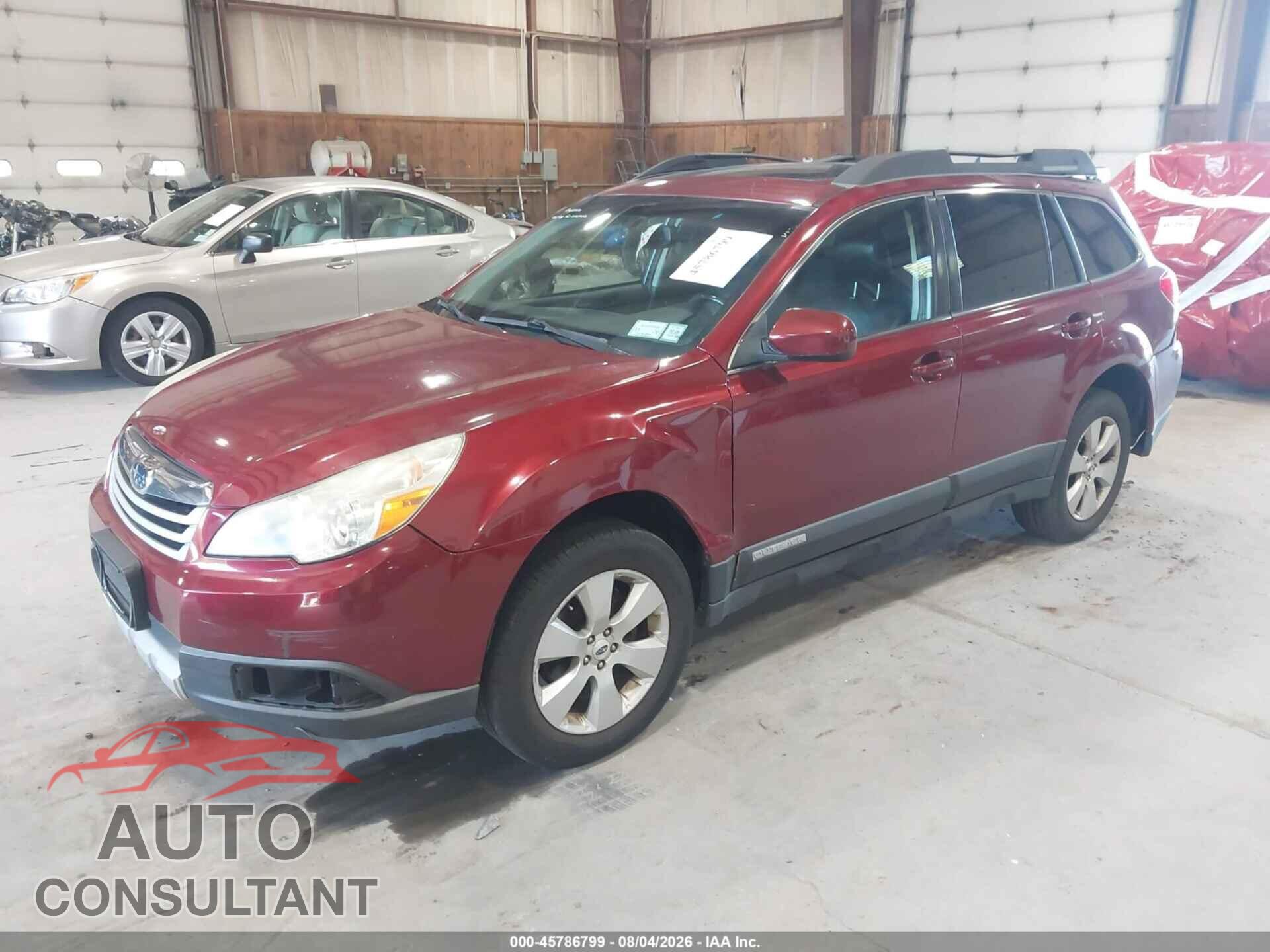 SUBARU OUTBACK 2012 - 4S4BRBKC1C3260911