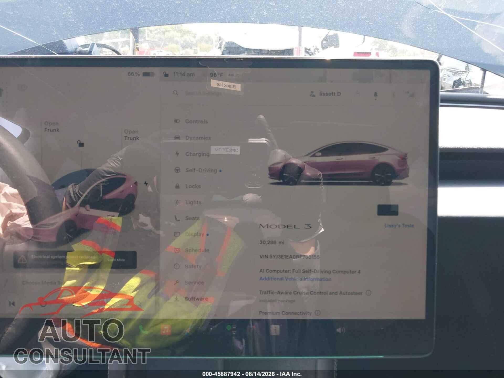 TESLA MODEL 3 2024 - 5YJ3E1EA0RF763155