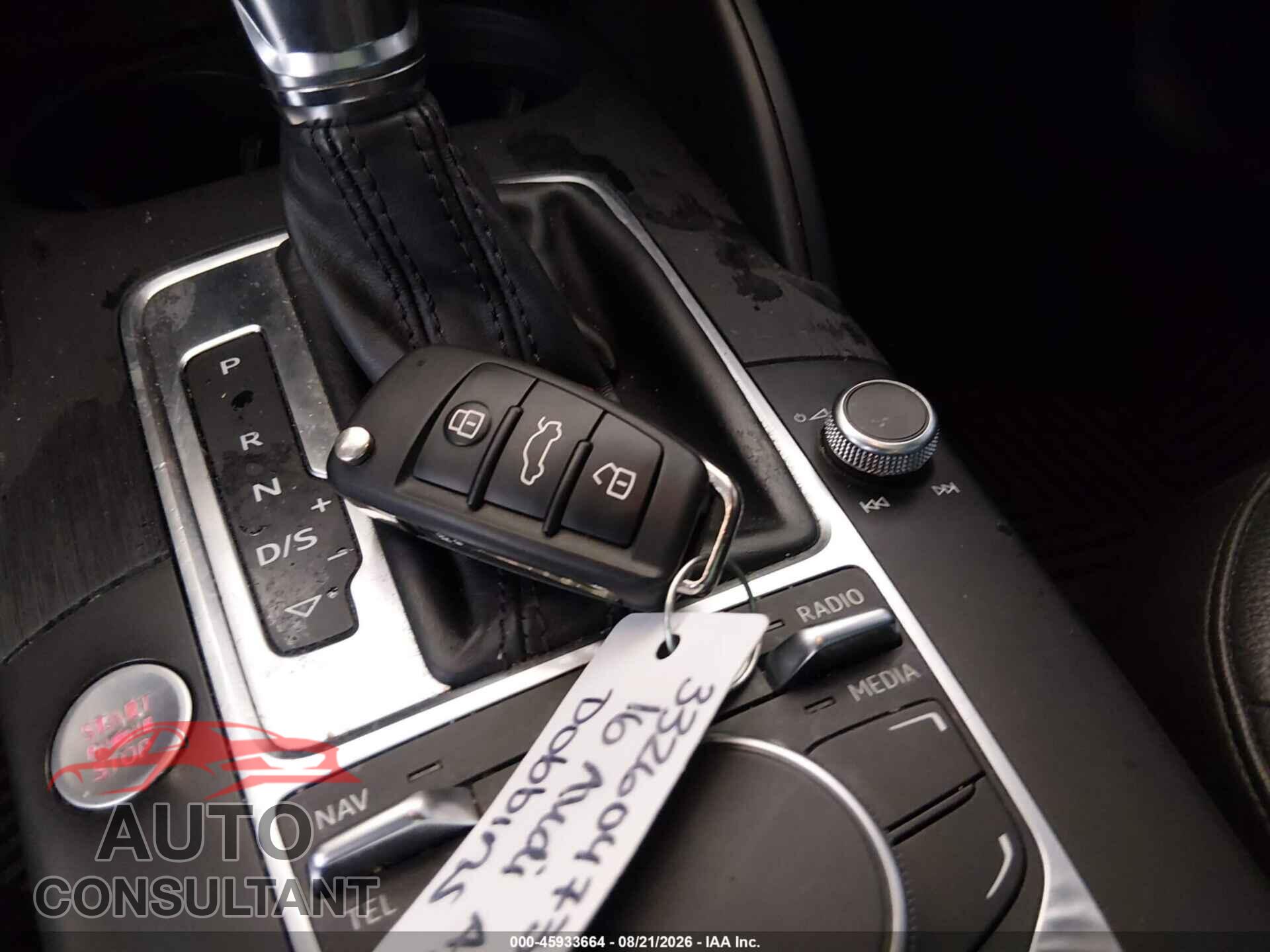 AUDI A3 2016 - WAUB8GFF2G1110538