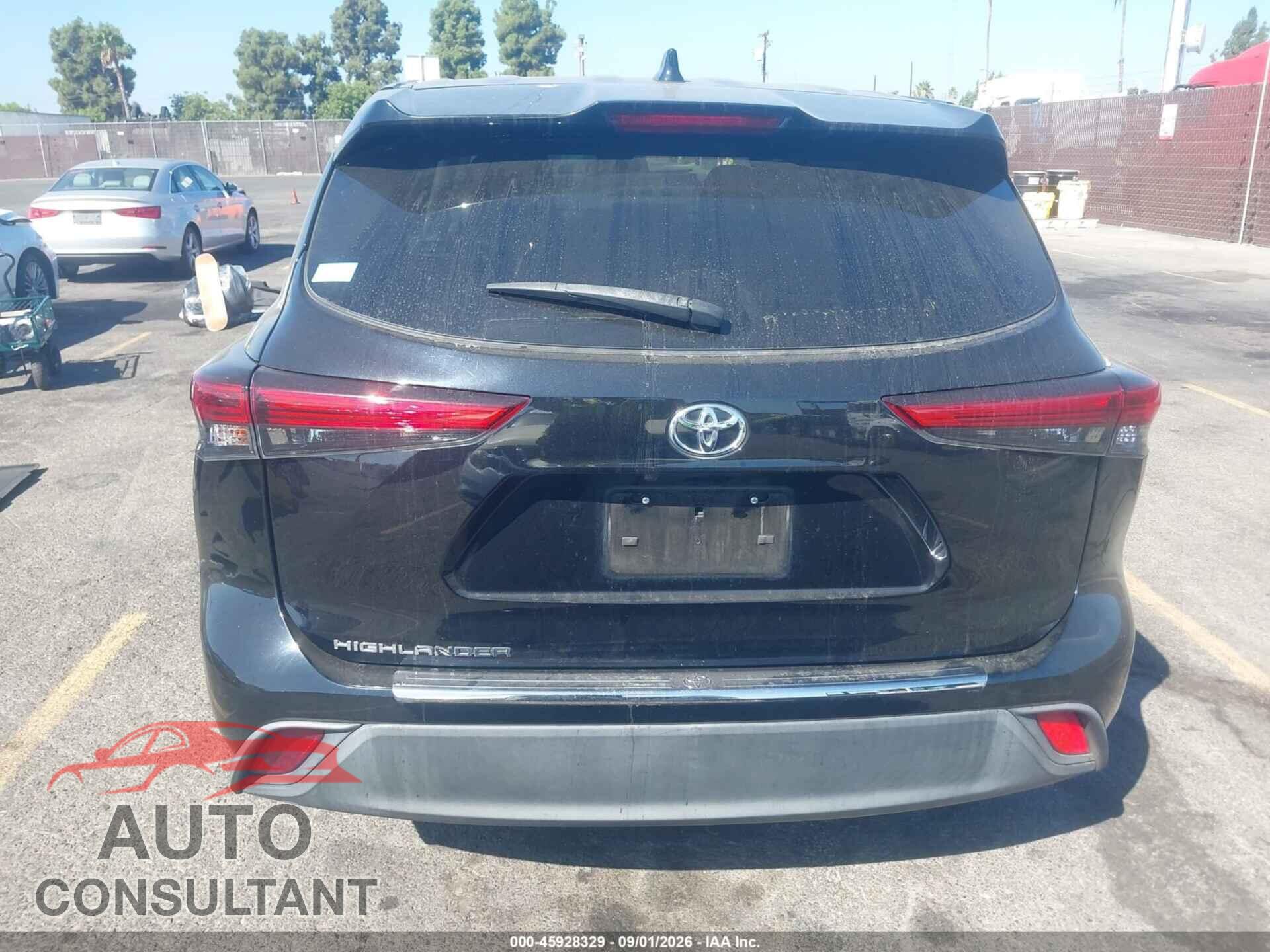 TOYOTA HIGHLANDER 2021 - 5TDCZRAH5MS083553