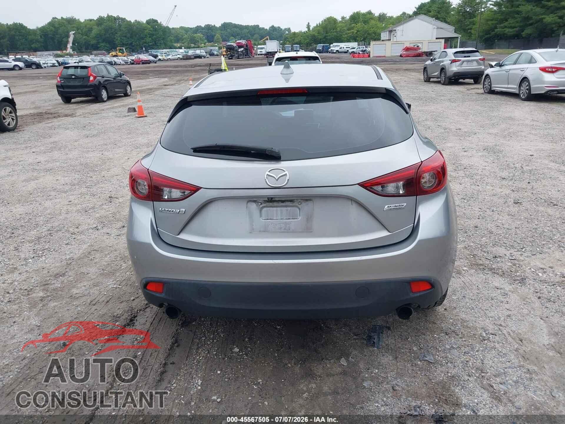 MAZDA MAZDA3 2015 - JM1BM1M38F1254002