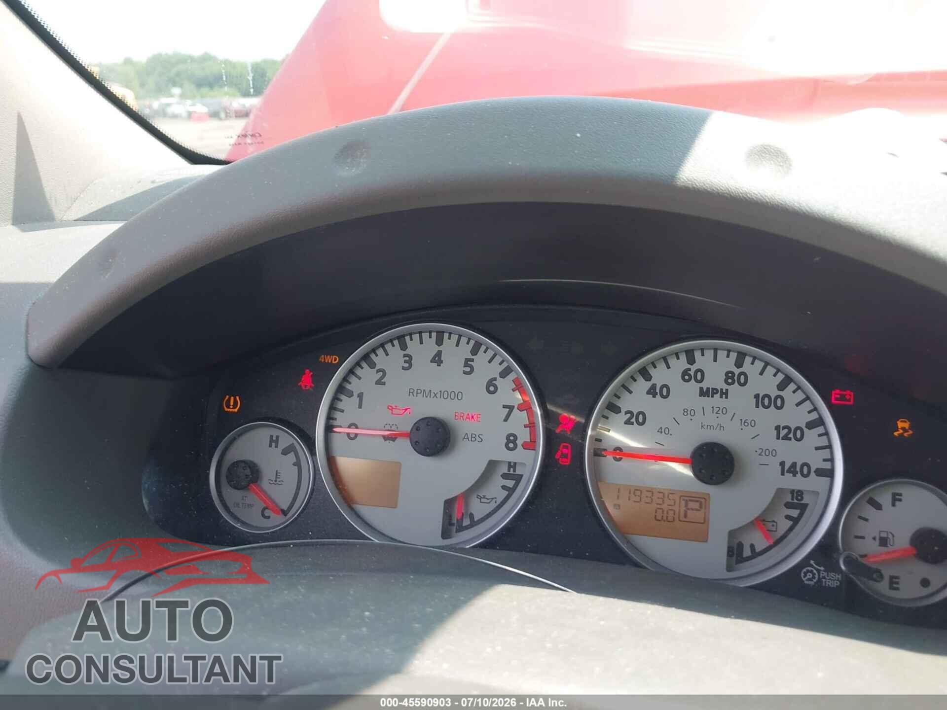 NISSAN FRONTIER 2012 - 1N6AD0EV2CC435311