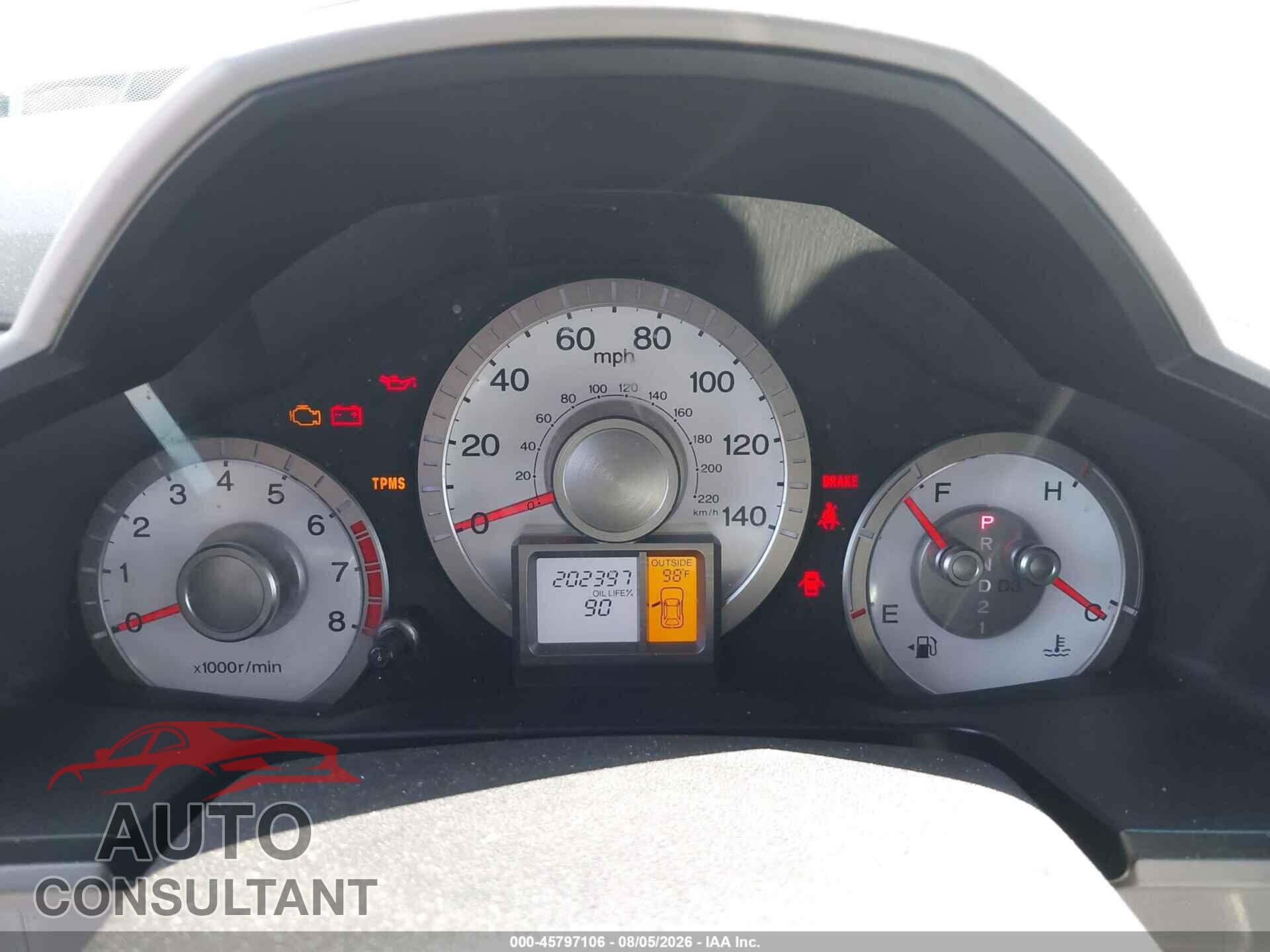 HONDA PILOT 2011 - 5FNYF3H59BB006502