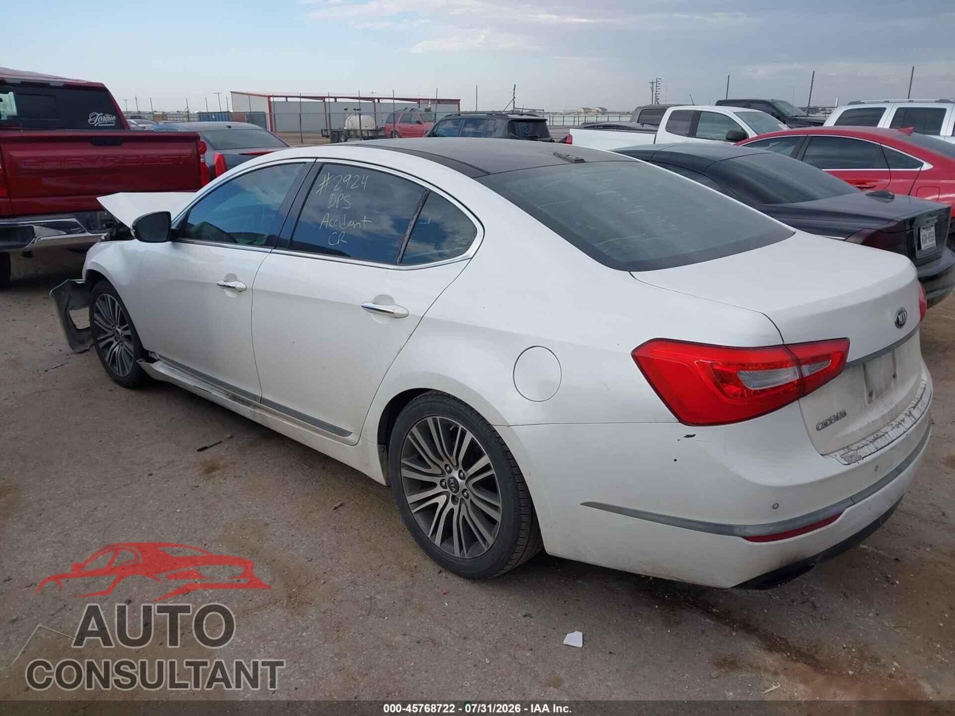 KIA CADENZA 2014 - KNALN4D79E5163864