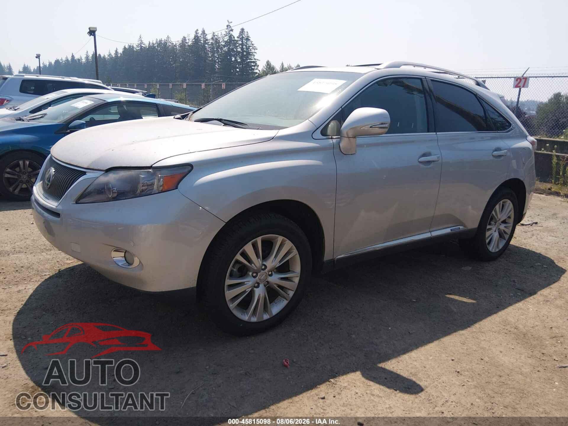 LEXUS RX 450H 2011 - JTJBC1BA3B2421548