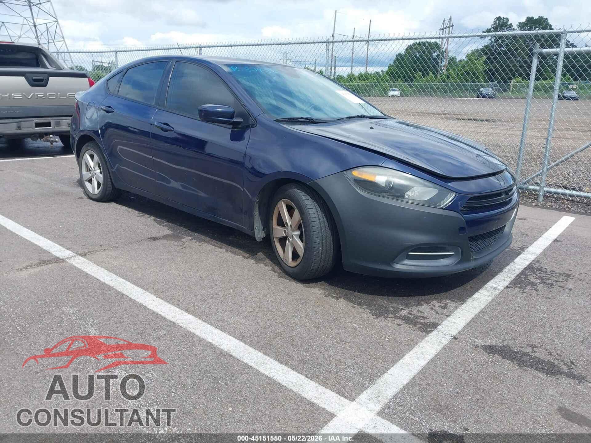 DODGE DART 2015 - 1C3CDFBB4FD351566