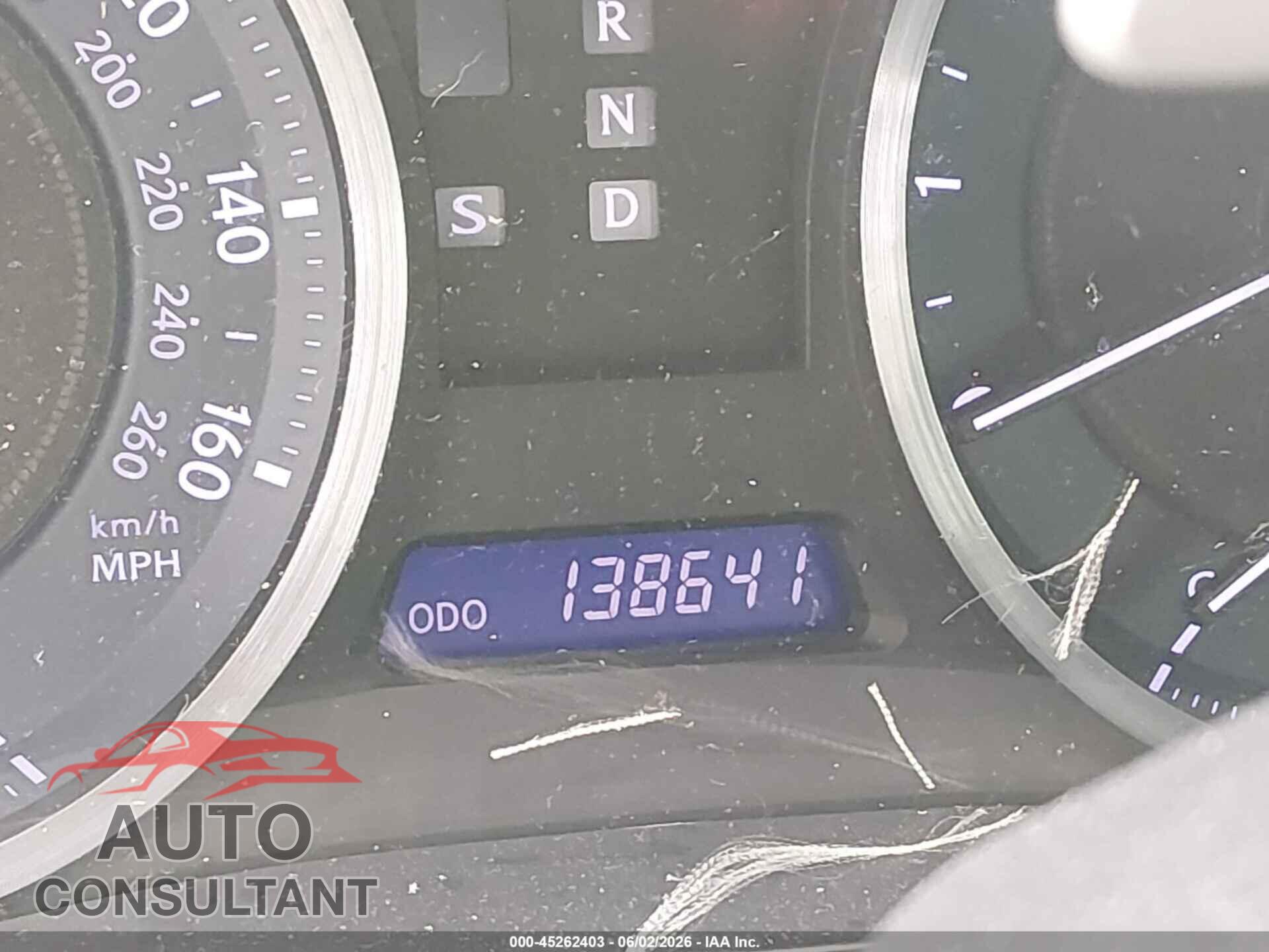 LEXUS IS 250 2011 - JTHBF5C2XB5147433