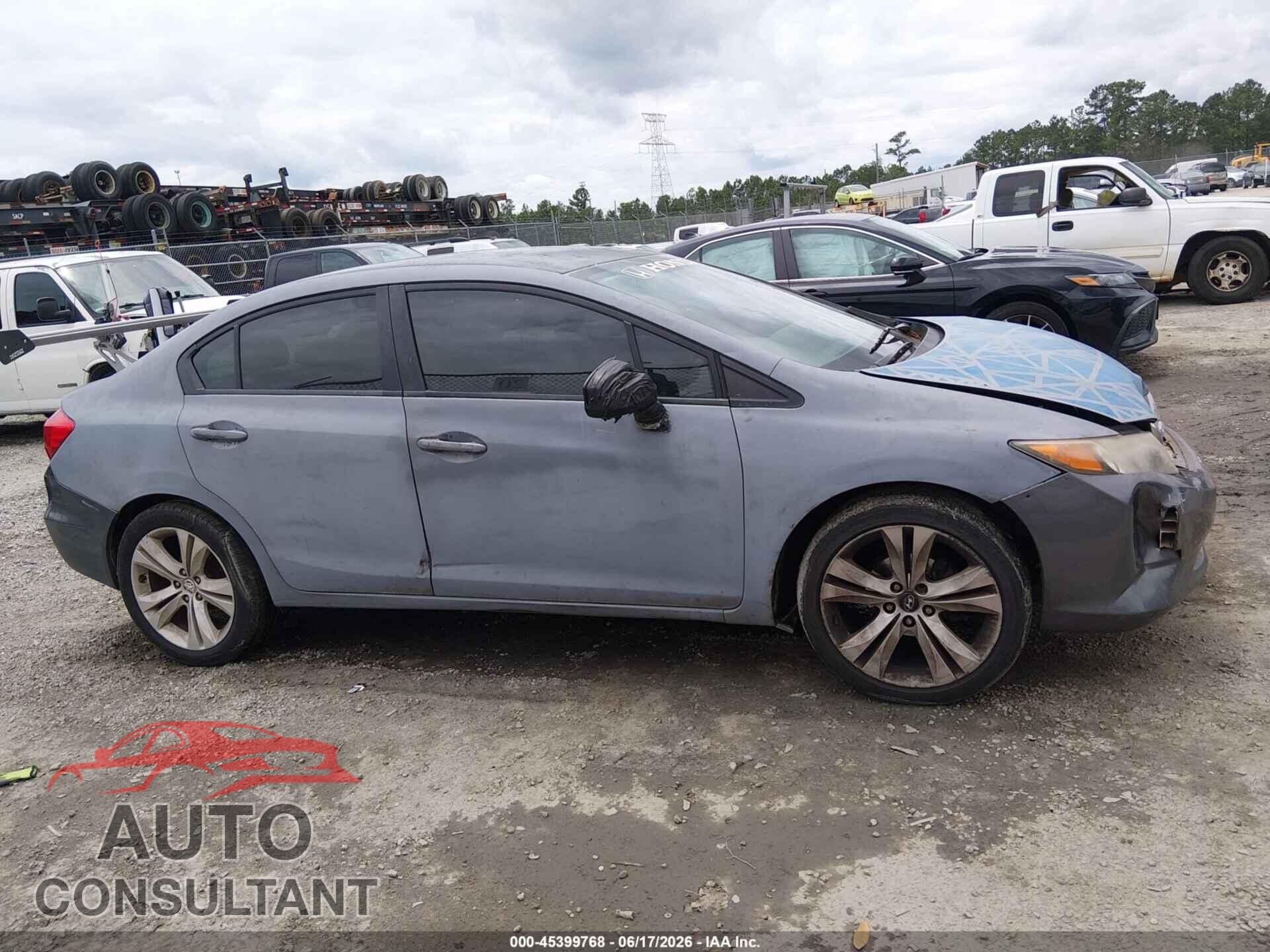 HONDA CIVIC 2012 - 19XFB2F55CE067658