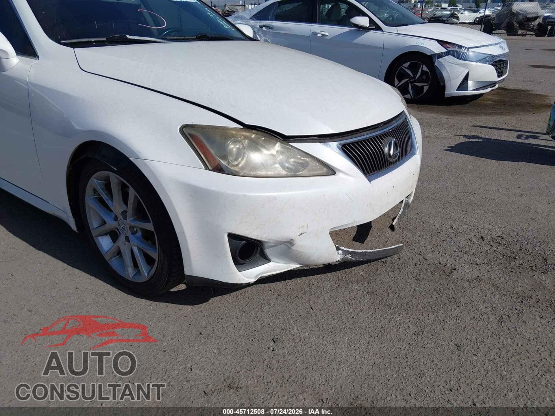 LEXUS IS 250 2013 - JTHBF5C21D5187256