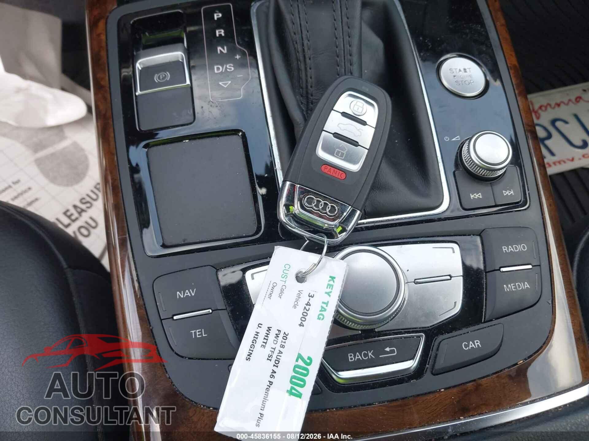 AUDI A6 2018 - WAUD8AFC5JN069320