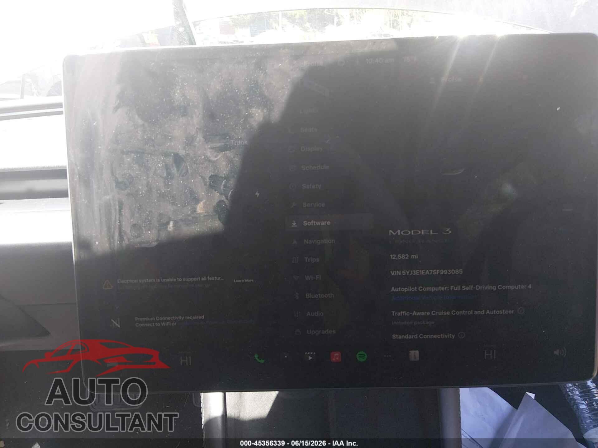 TESLA MODEL 3 2025 - 5YJ3E1EA7SF993085