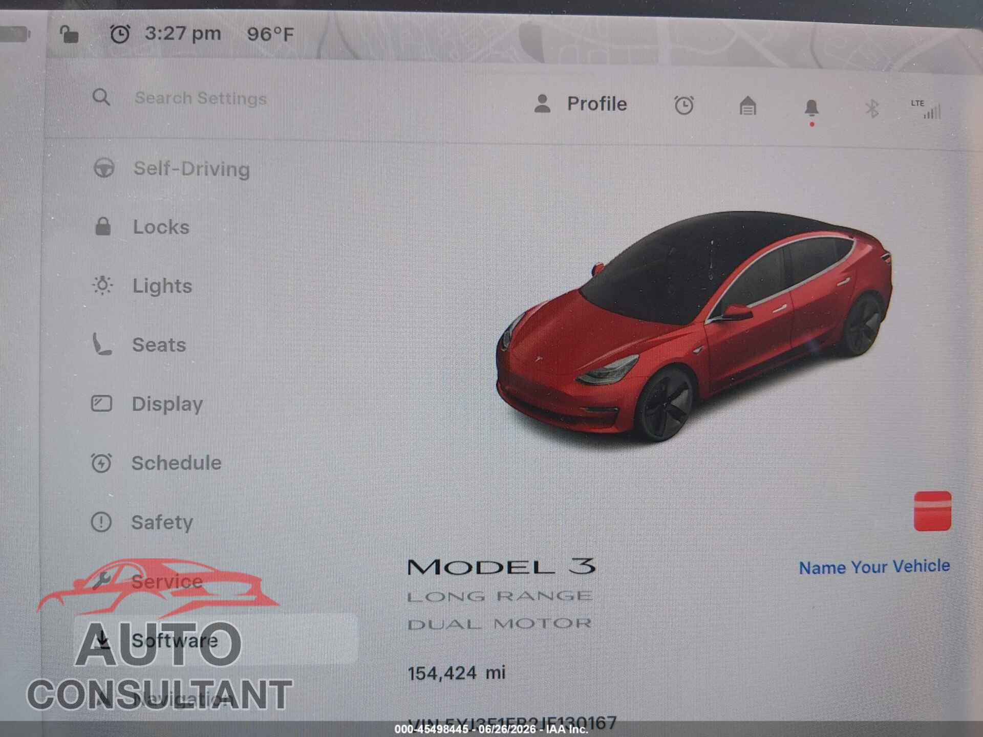 TESLA MODEL 3 2018 - 5YJ3E1EB2JF130167