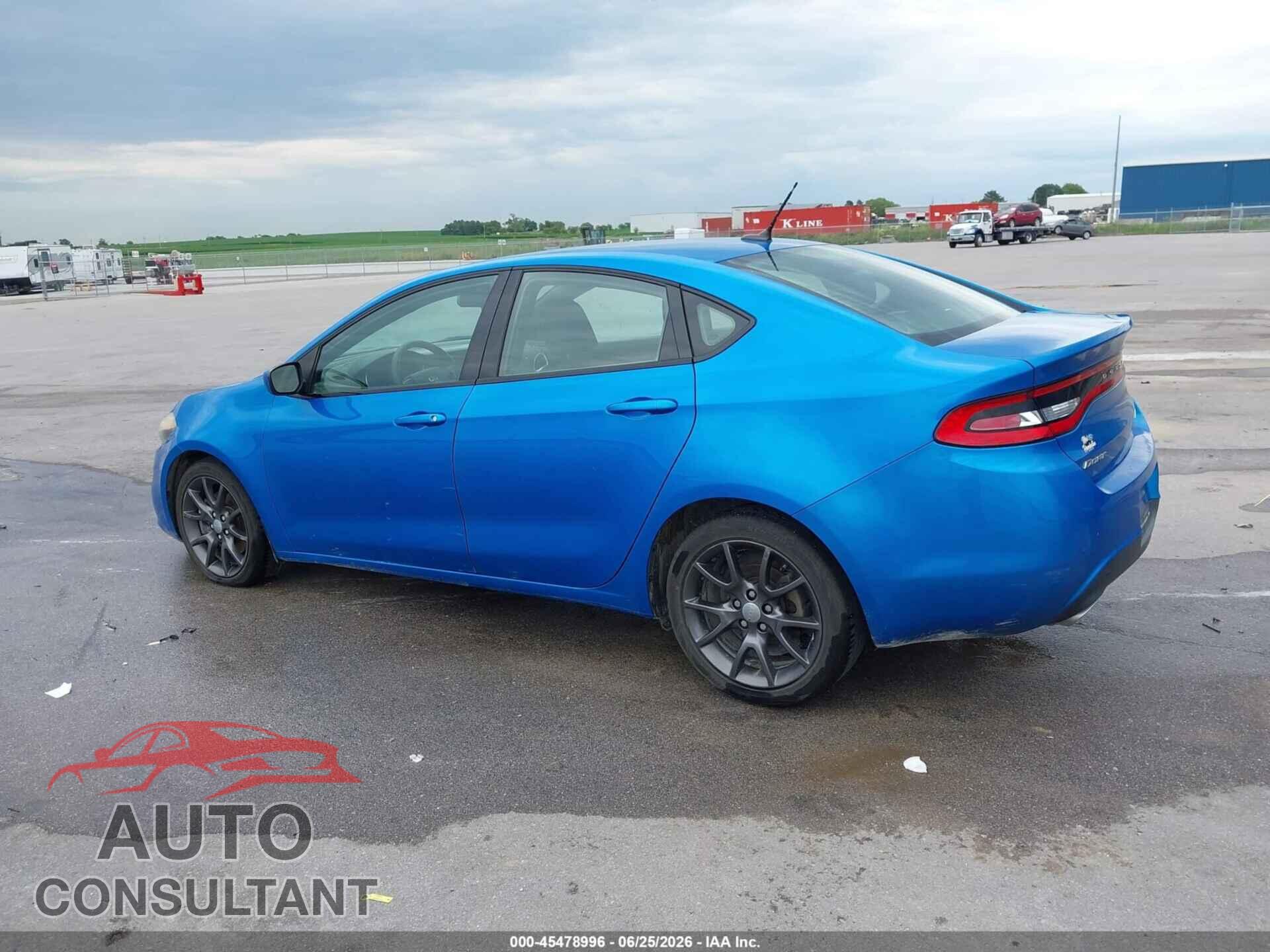 DODGE DART 2015 - 1C3CDFBB5FD345033