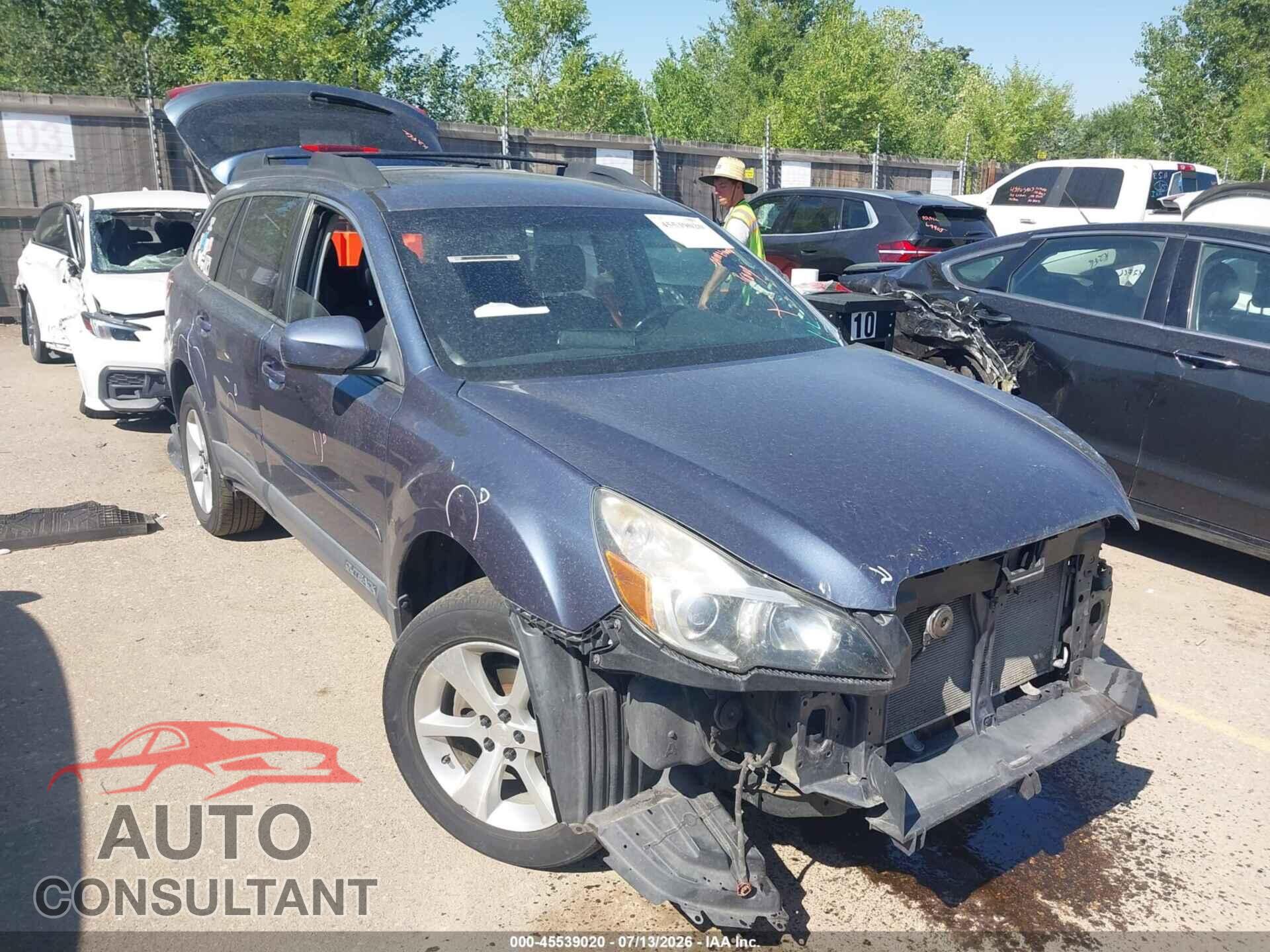 SUBARU OUTBACK 2014 - 4S4BRBLC9E3202904