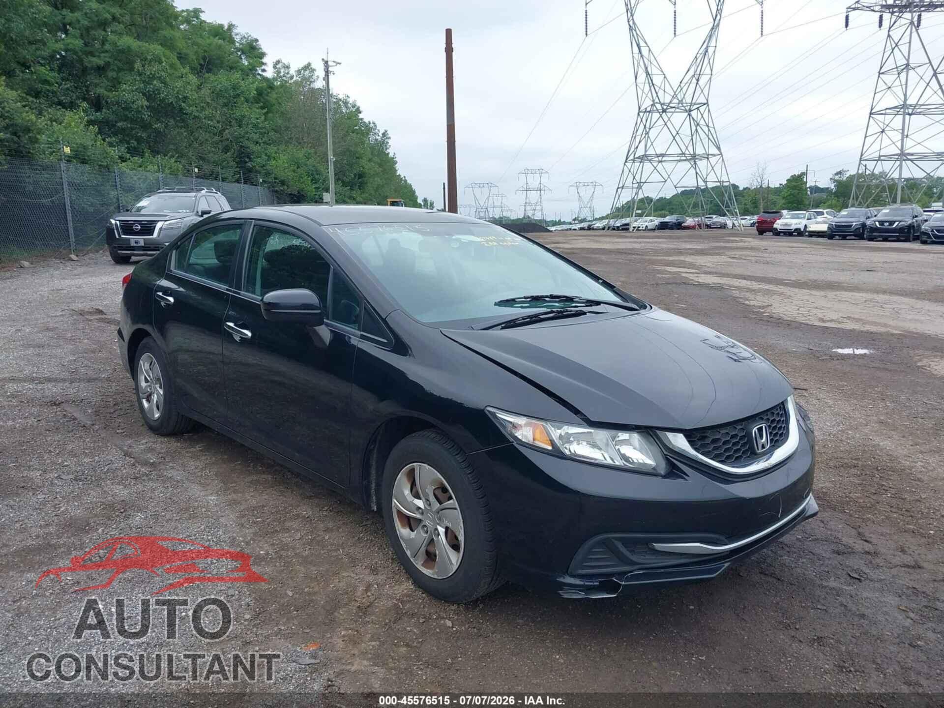 HONDA CIVIC 2014 - 19XFB2F58EE201789