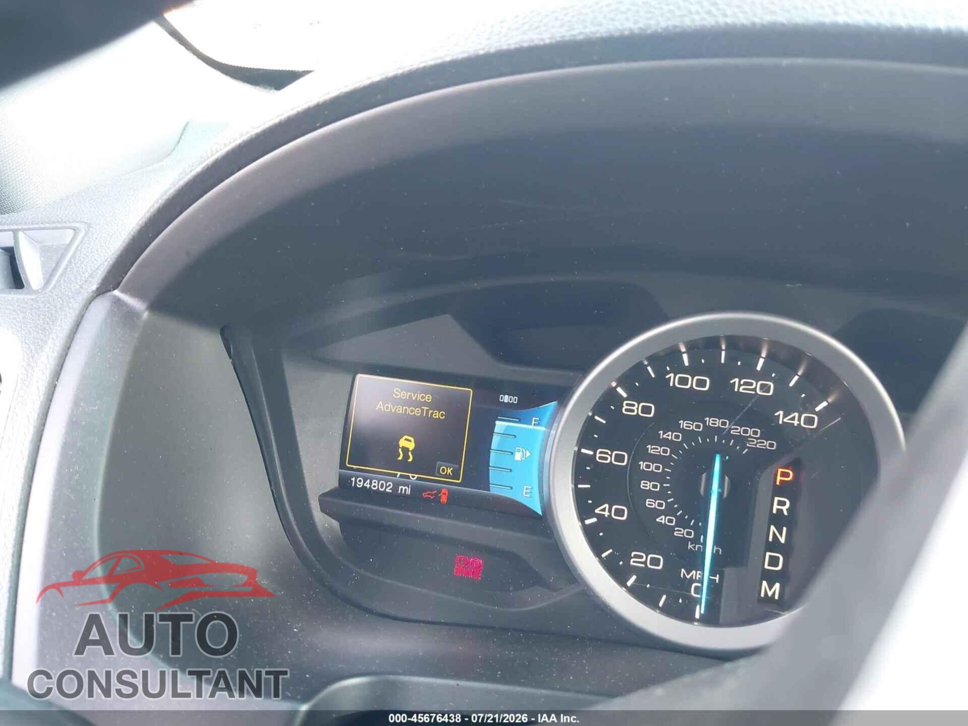 FORD EXPLORER 2012 - 1FMHK8F87CGA43783