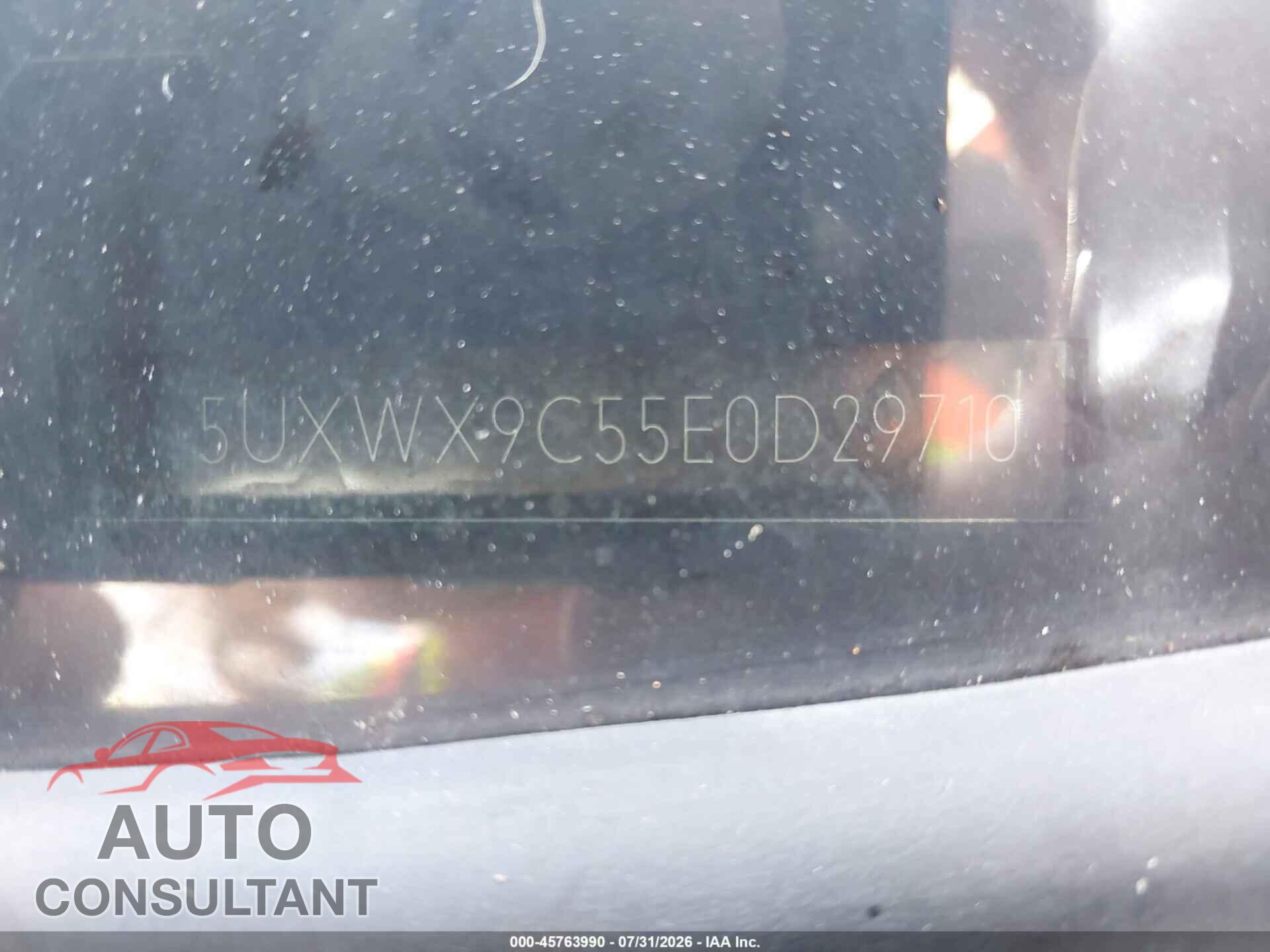 BMW X3 2014 - 5UXWX9C55E0D29710