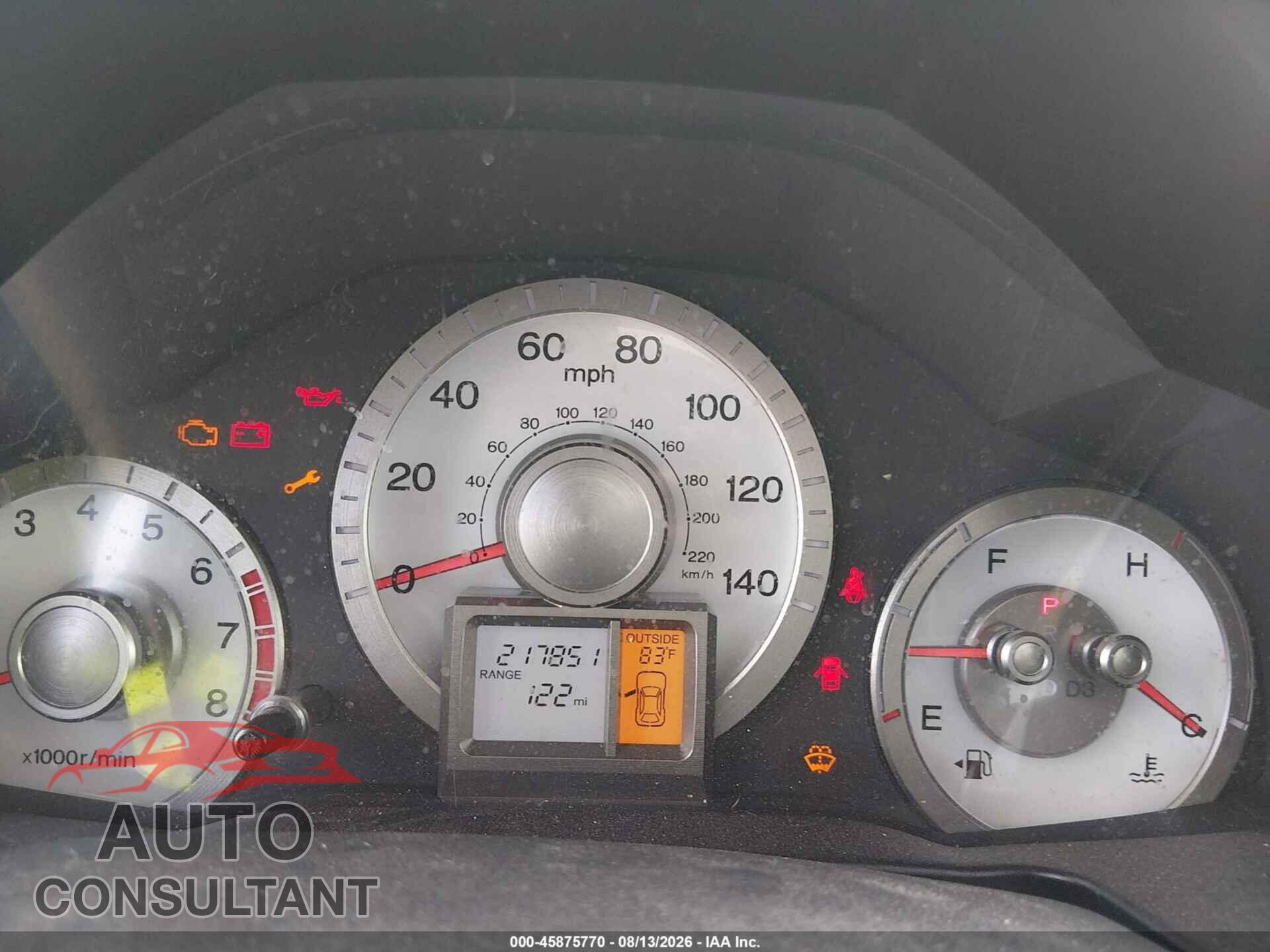 HONDA PILOT 2010 - 5FNYF3H64AB017947