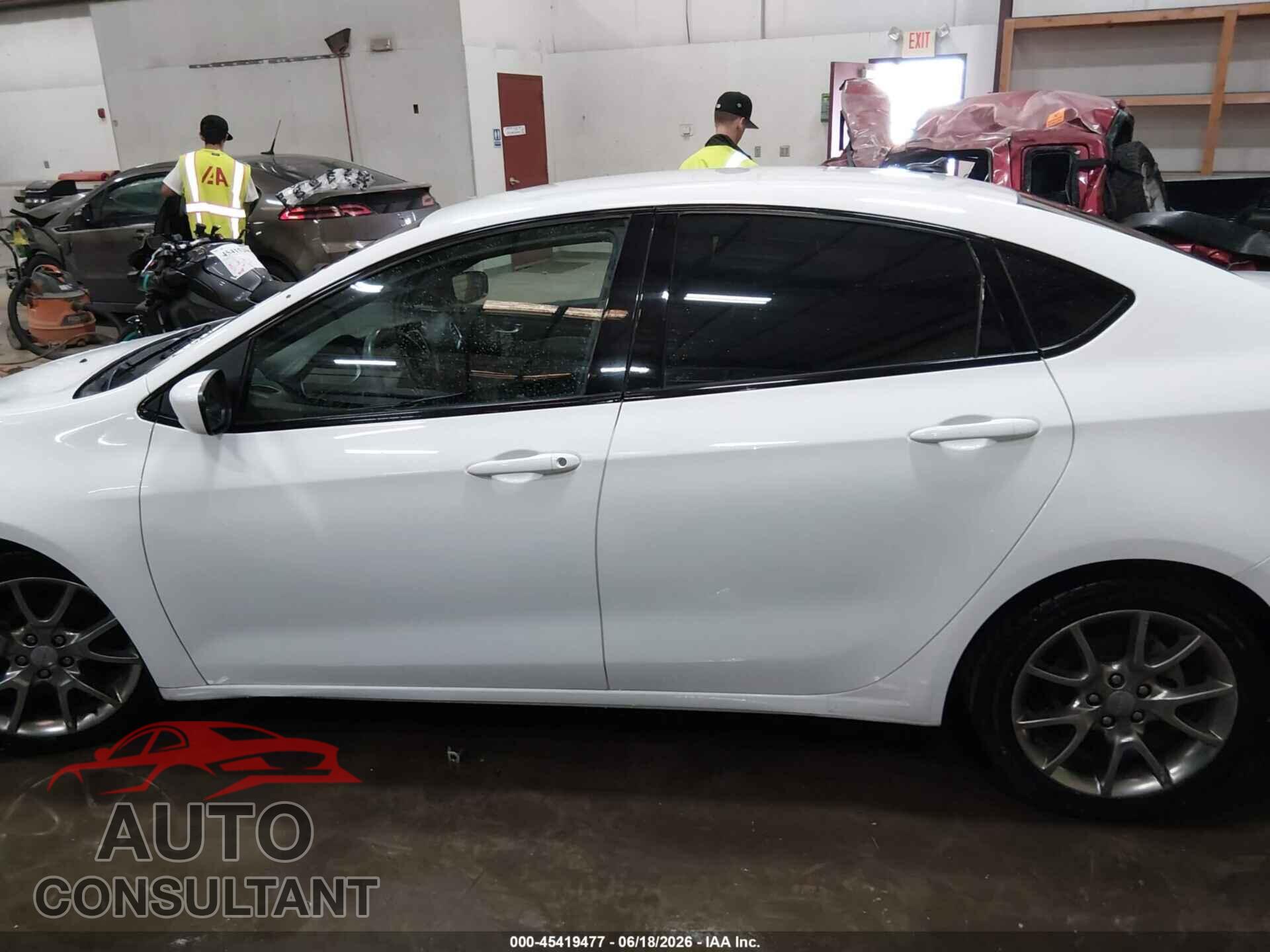DODGE DART 2015 - 1C3CDFBB7FD150289
