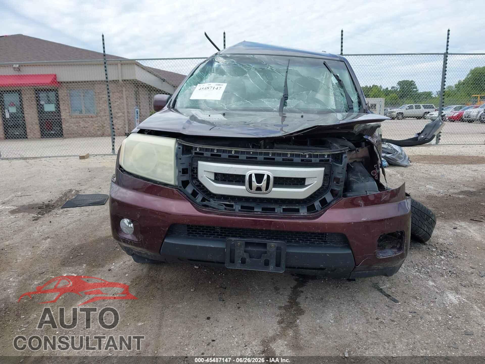 HONDA PILOT 2010 - 5FNYF4H44AB035126