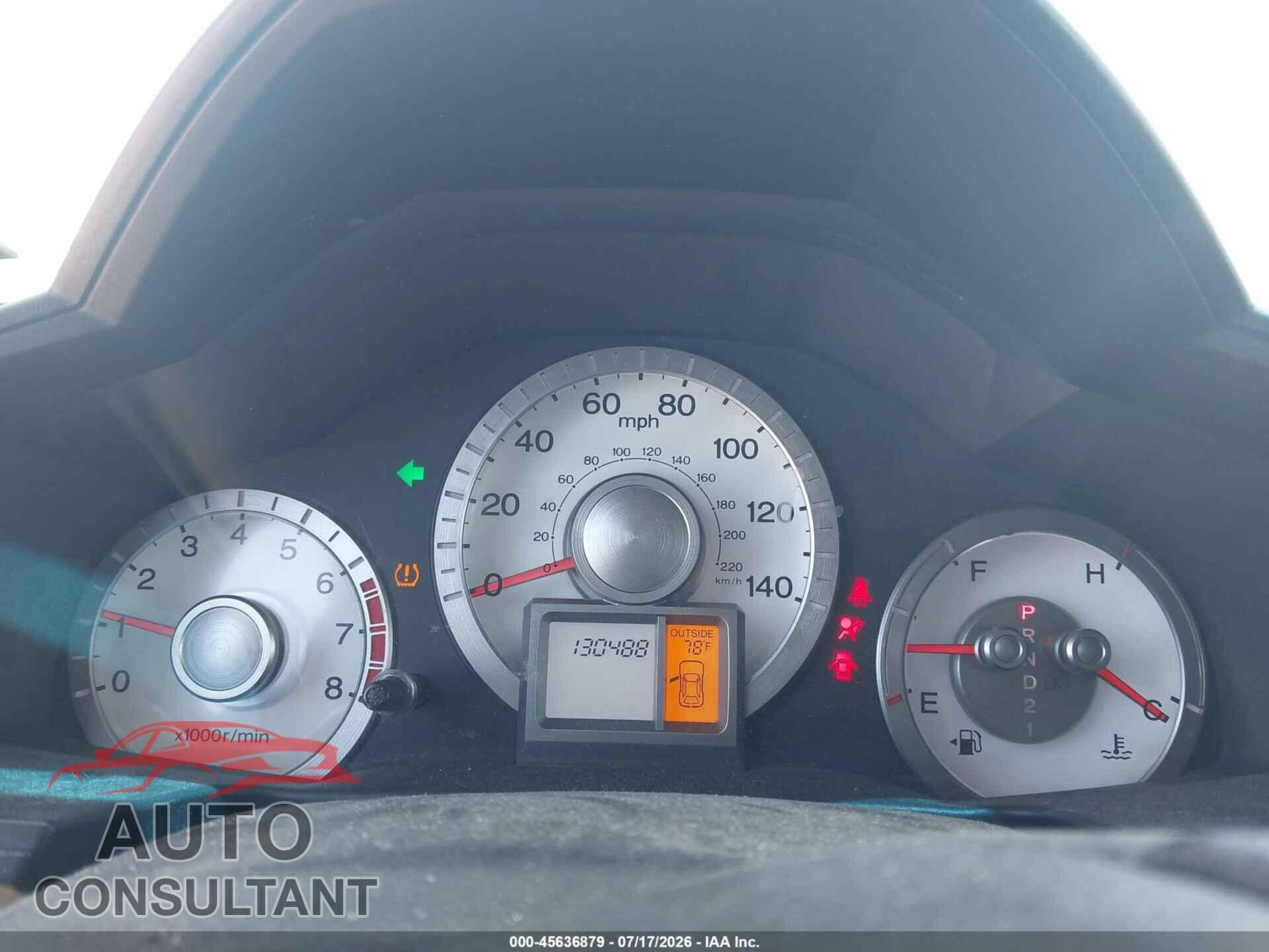 HONDA PILOT 2011 - 5FNYF3H62BB009332