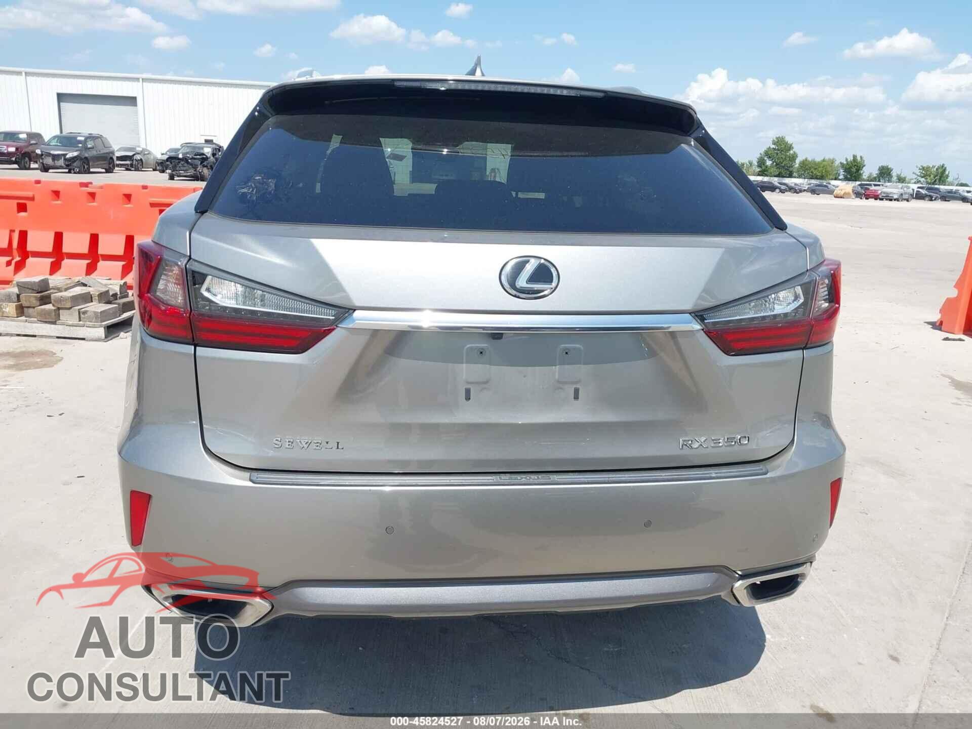LEXUS RX 350 2017 - 2T2ZZMCA8HC055849