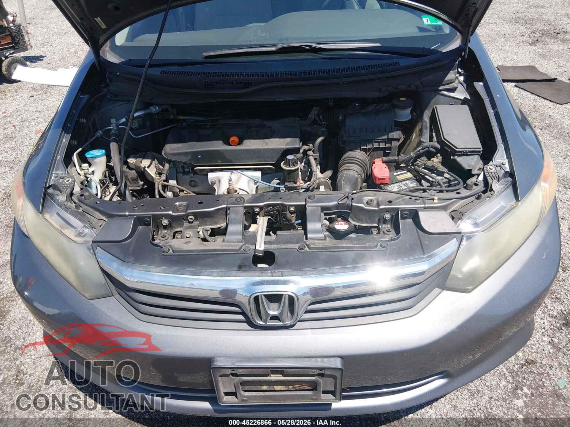 HONDA CIVIC 2012 - 19XFB2F56CE302360