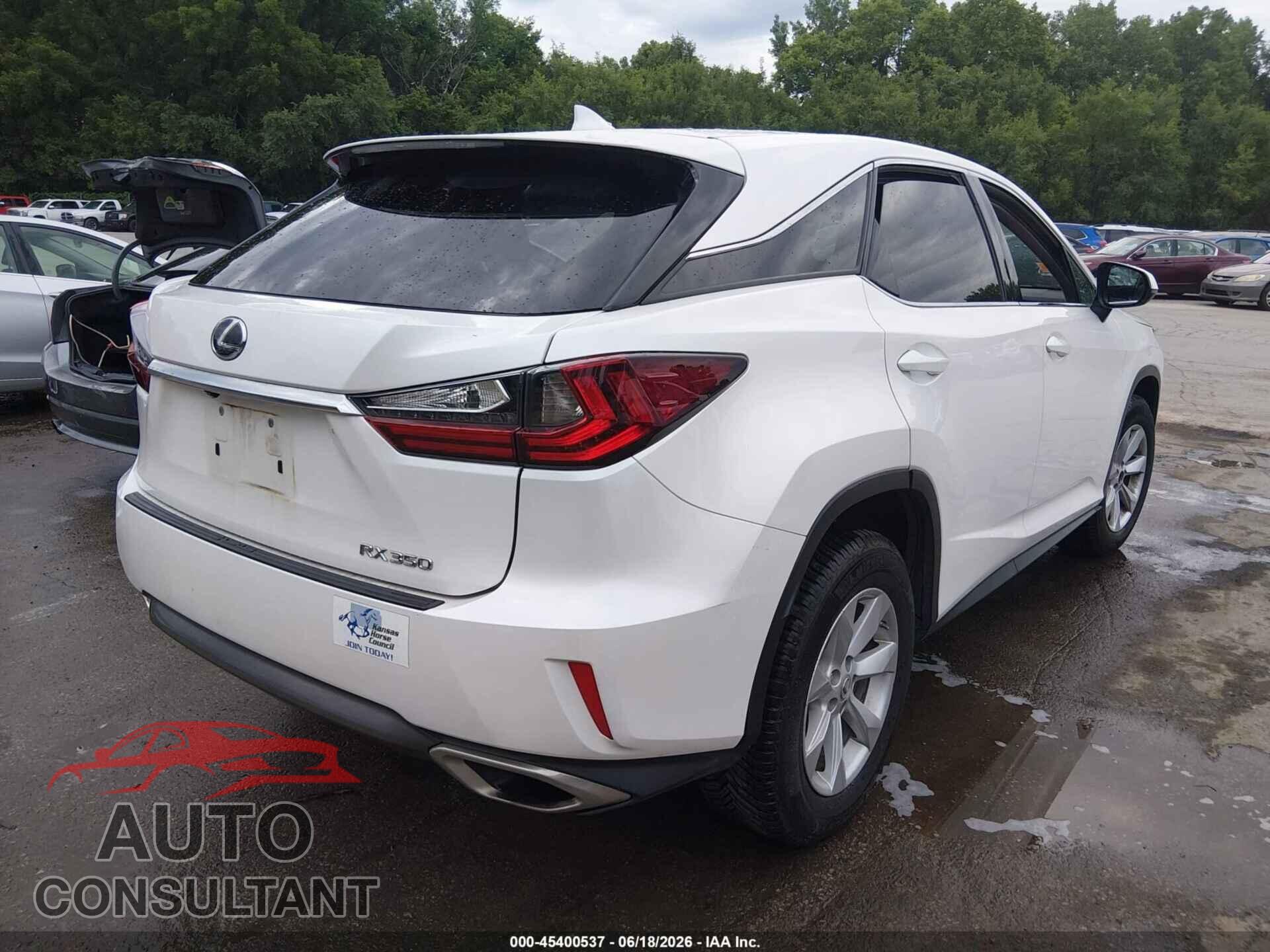 LEXUS RX 350 2017 - 2T2BZMCA8HC094295